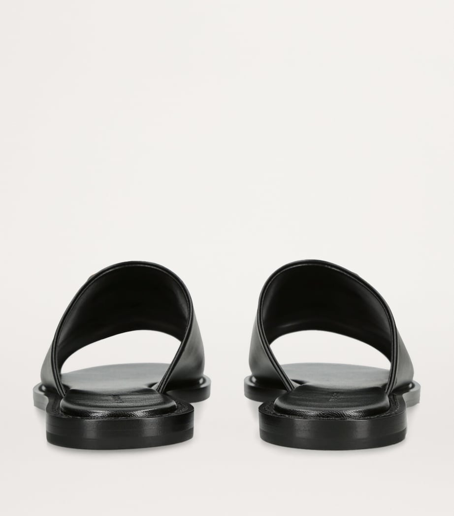Leather 4G Liquid Sandals BLACK Image 2