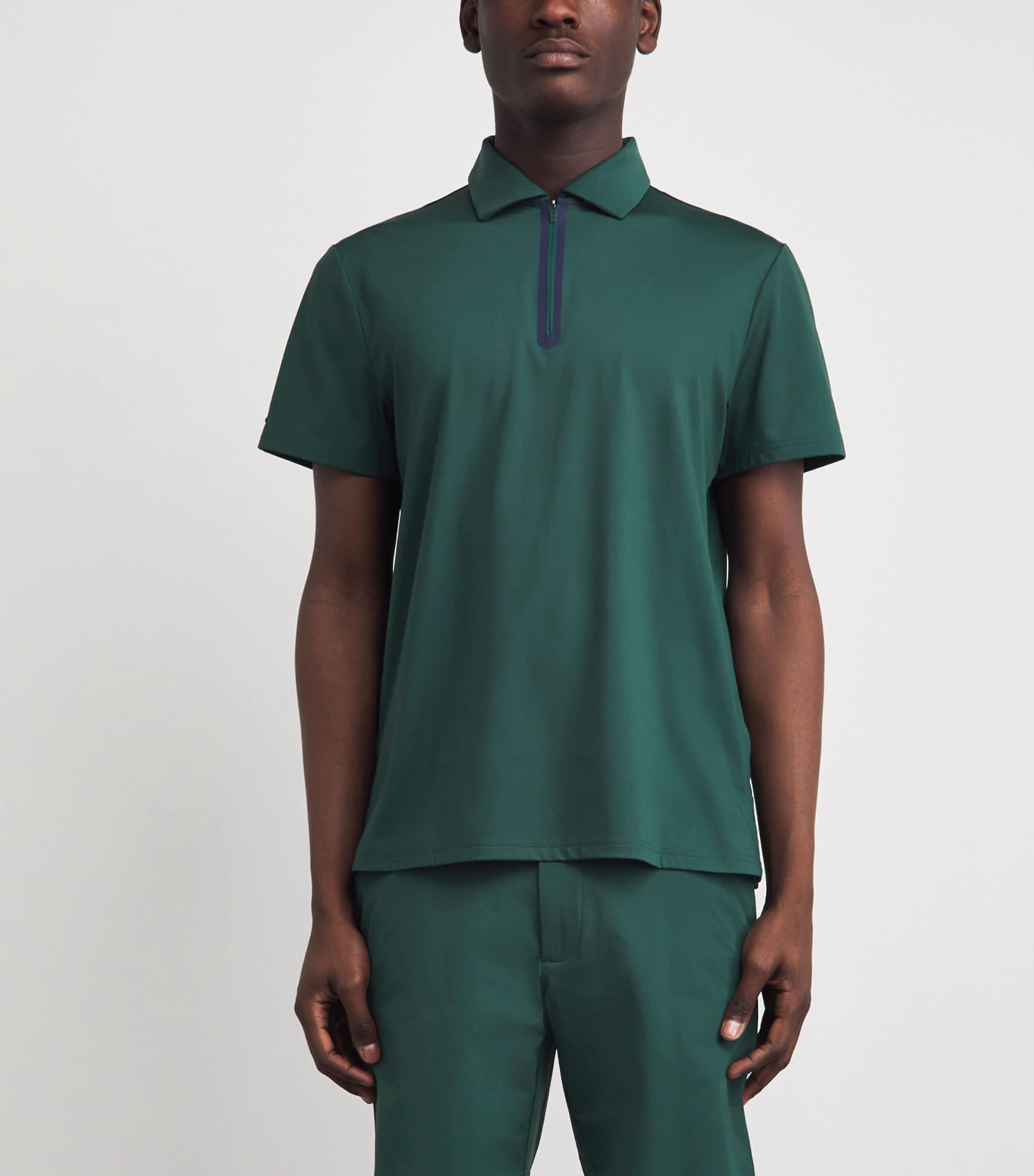 RLX Ralph Lauren Mens Tailored Fit Performance Polo Shirt Moss Agate Image 4