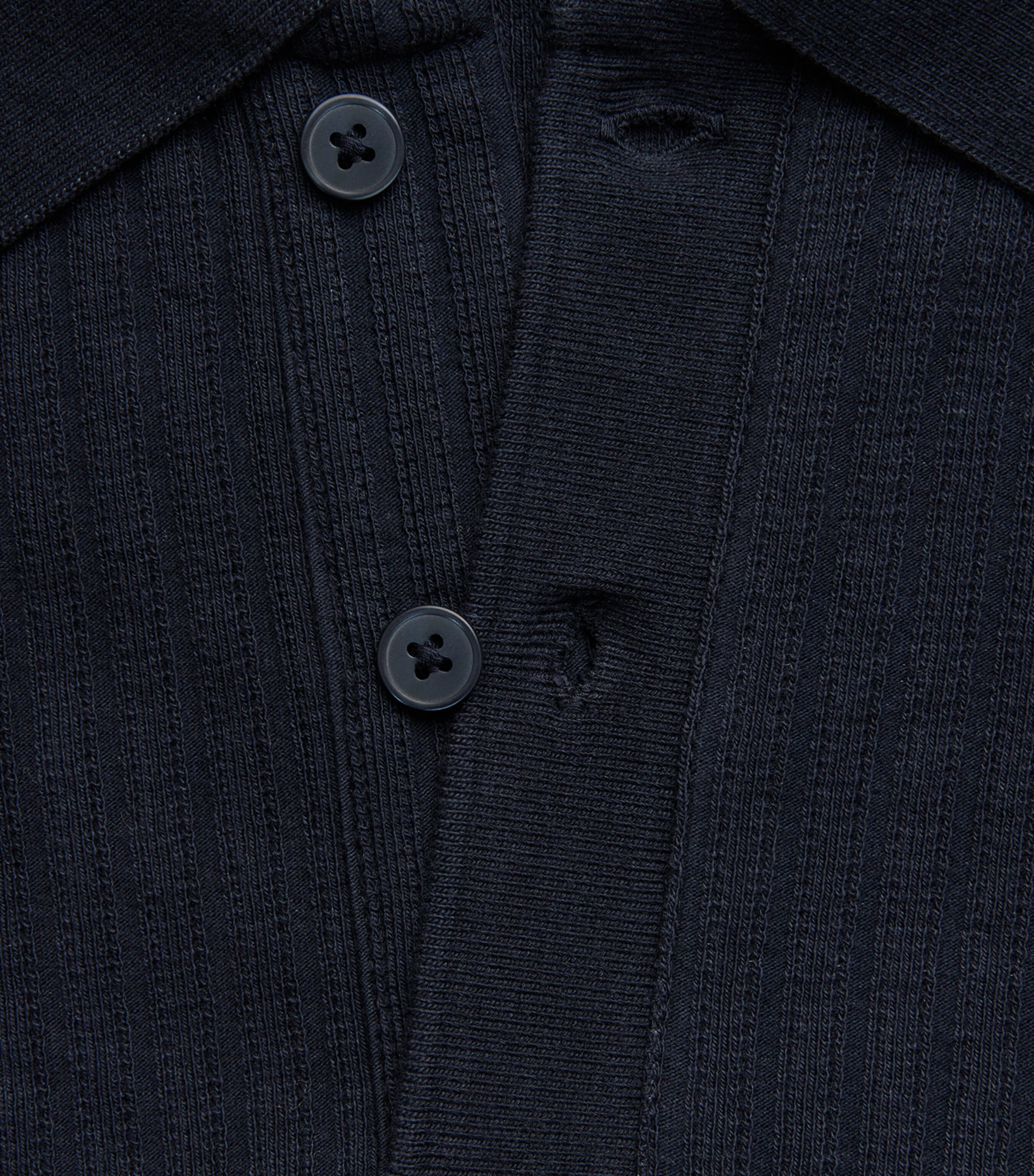 Samsøe Samsøe Mens Organic Cotton Rib-Kit Sajase Polo Shirt Salute Image 6