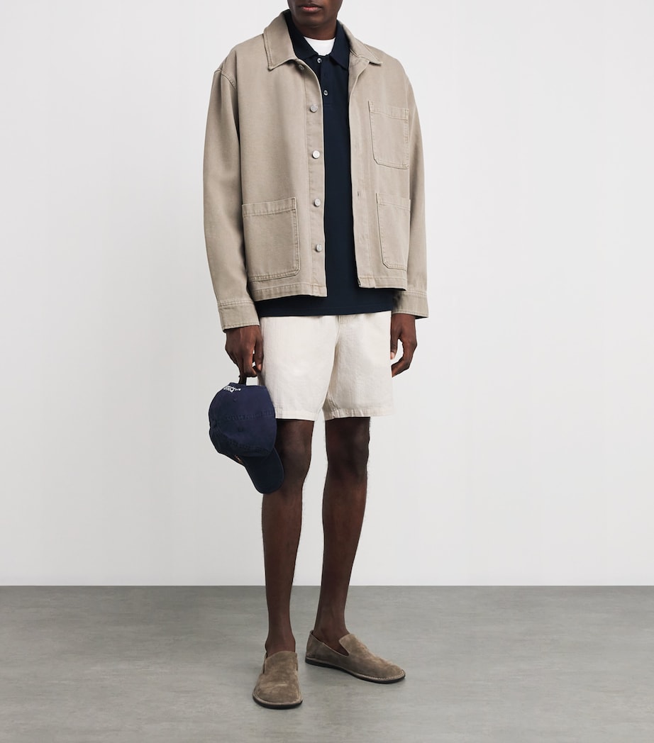 Cotton Pique Polo Shirt DEEP ANCHOR Image 2