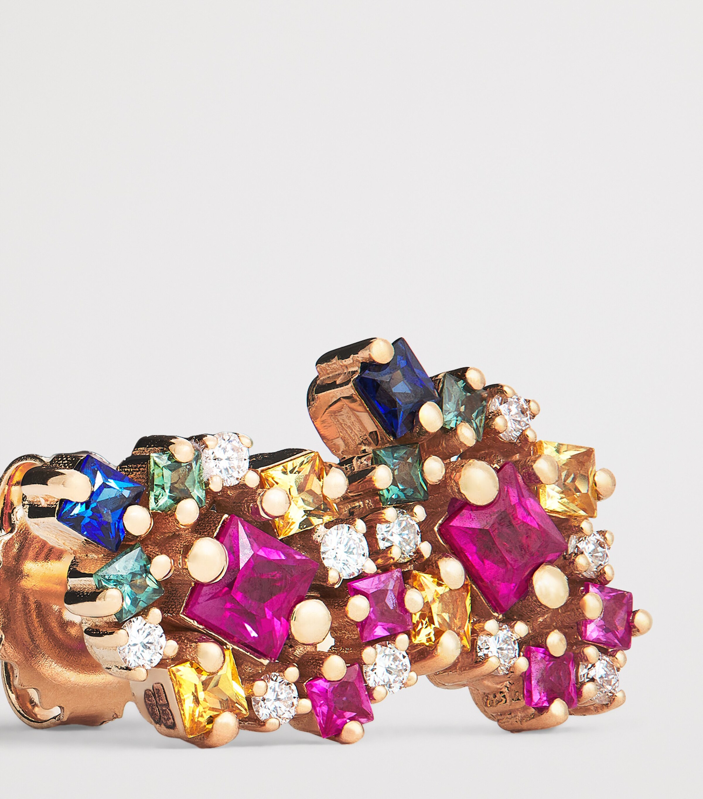 Rose Gold, Diamond and Sapphire La Fantasie Earrings 18K RG/RS Image 5