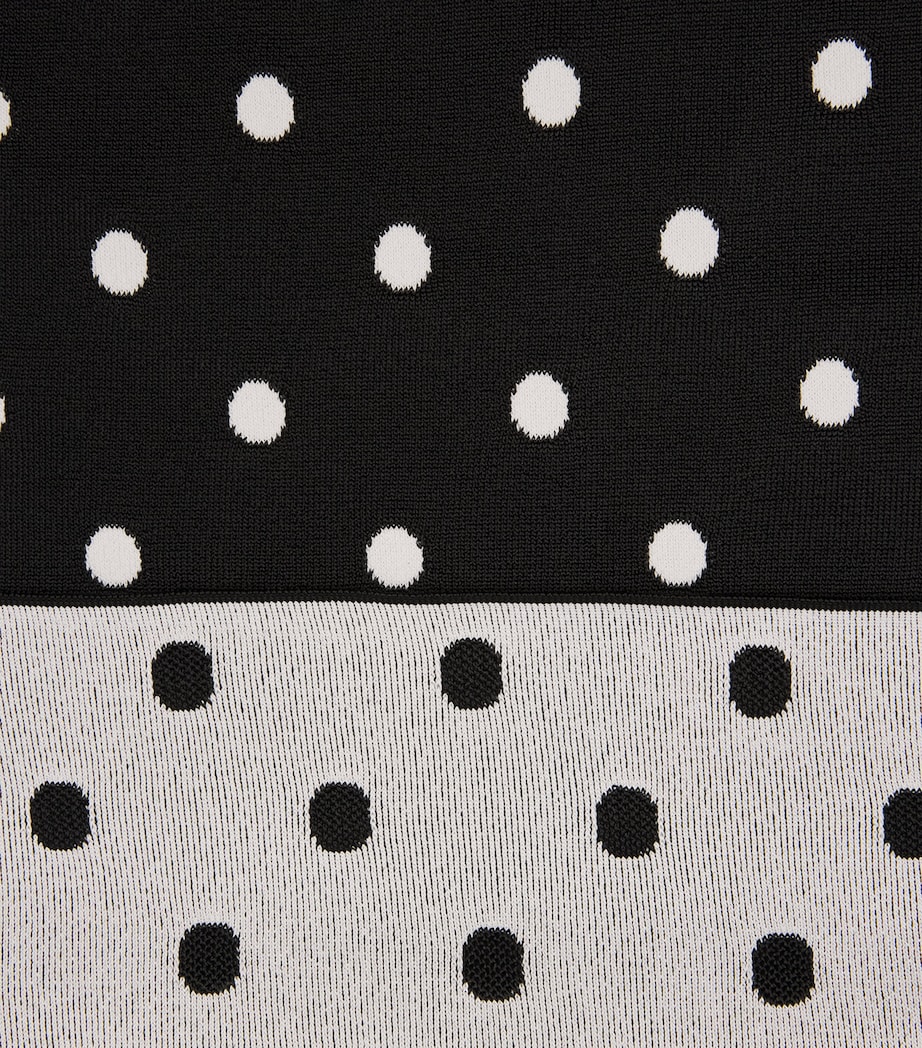 Polka Dot Maxi Dress BLACK / WHITE Image 5