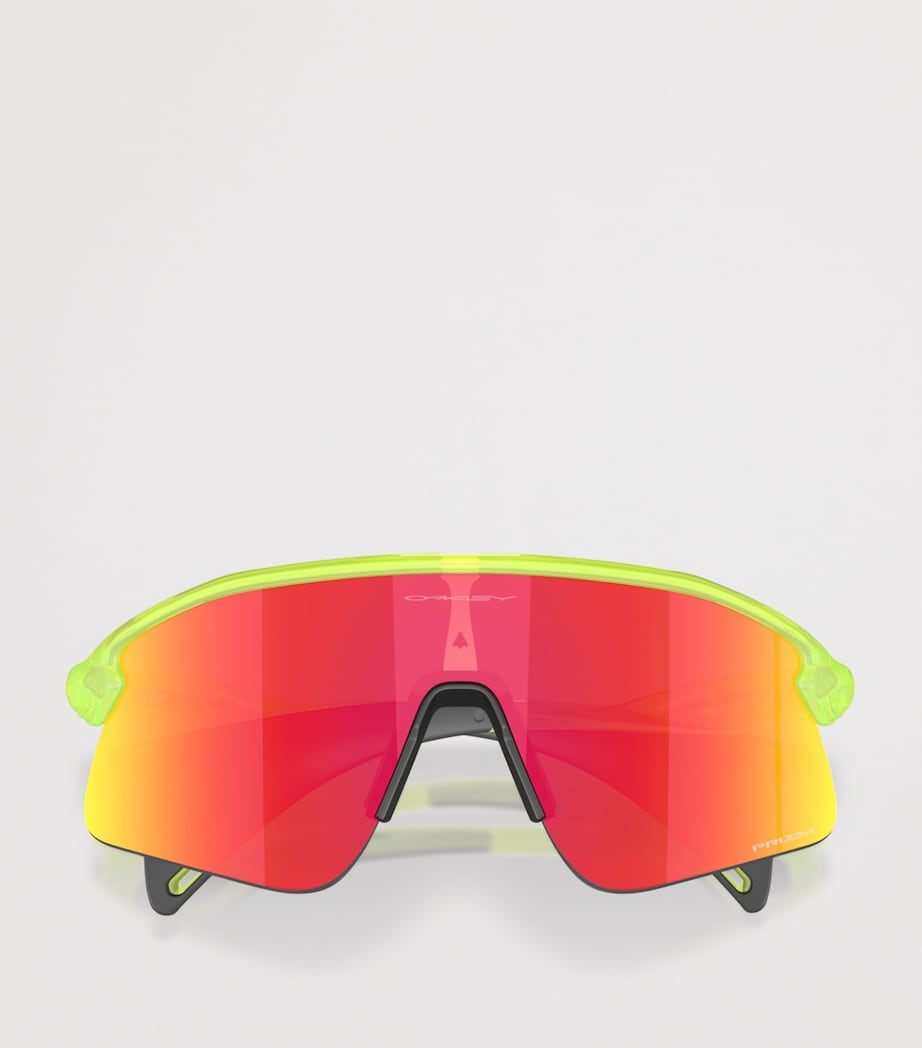 Oakley Stunt Devil Rectangle Sunglasses Green Image 6
