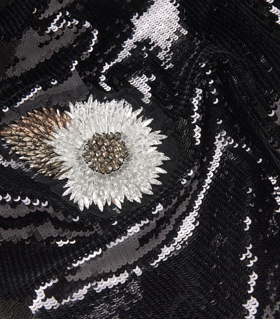 Embellished Marilyn Midi Dress BLACK Image 5