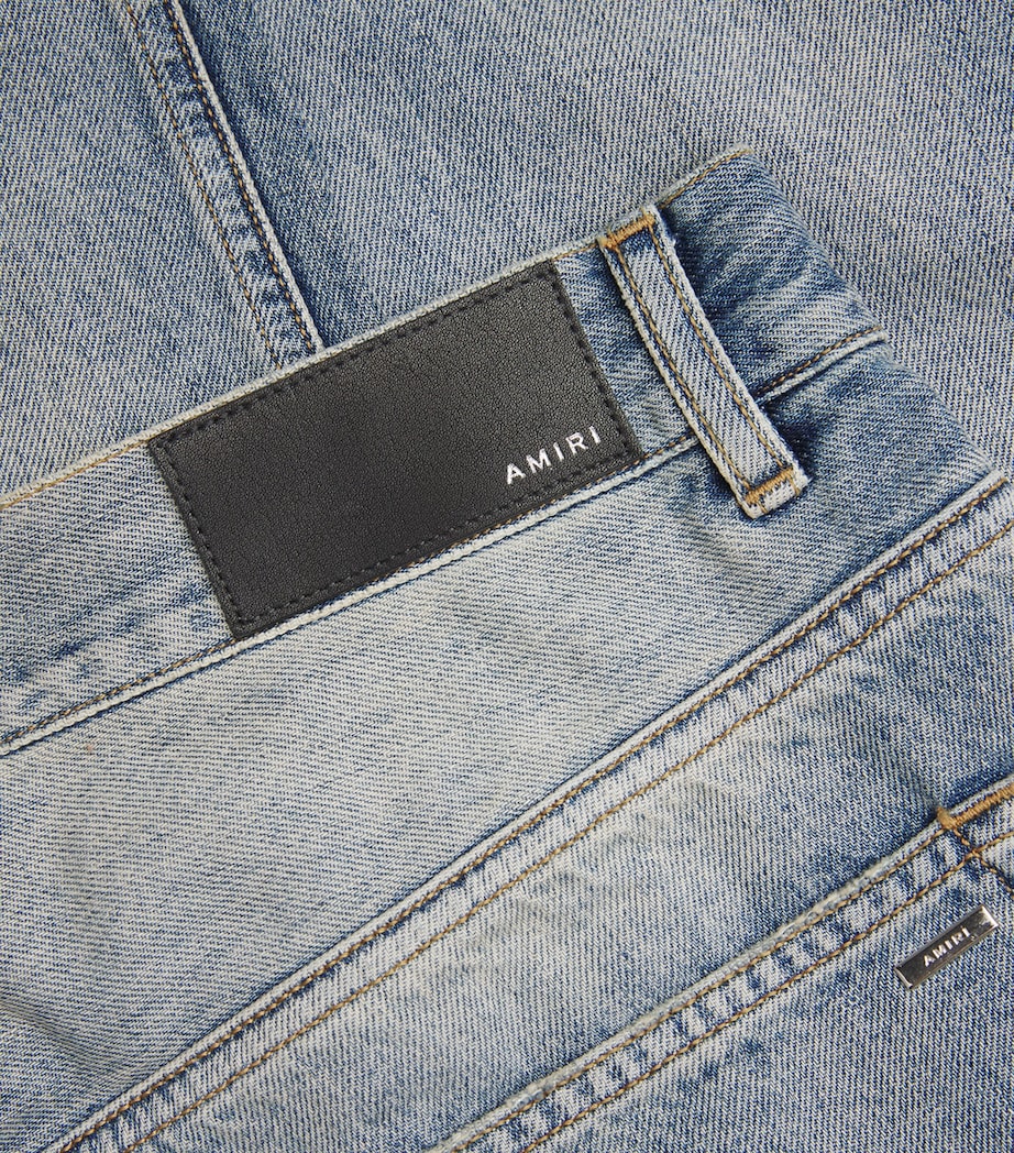 Monogram-Debossed Straight Jeans ANTIQUE INDIGO Image 5
