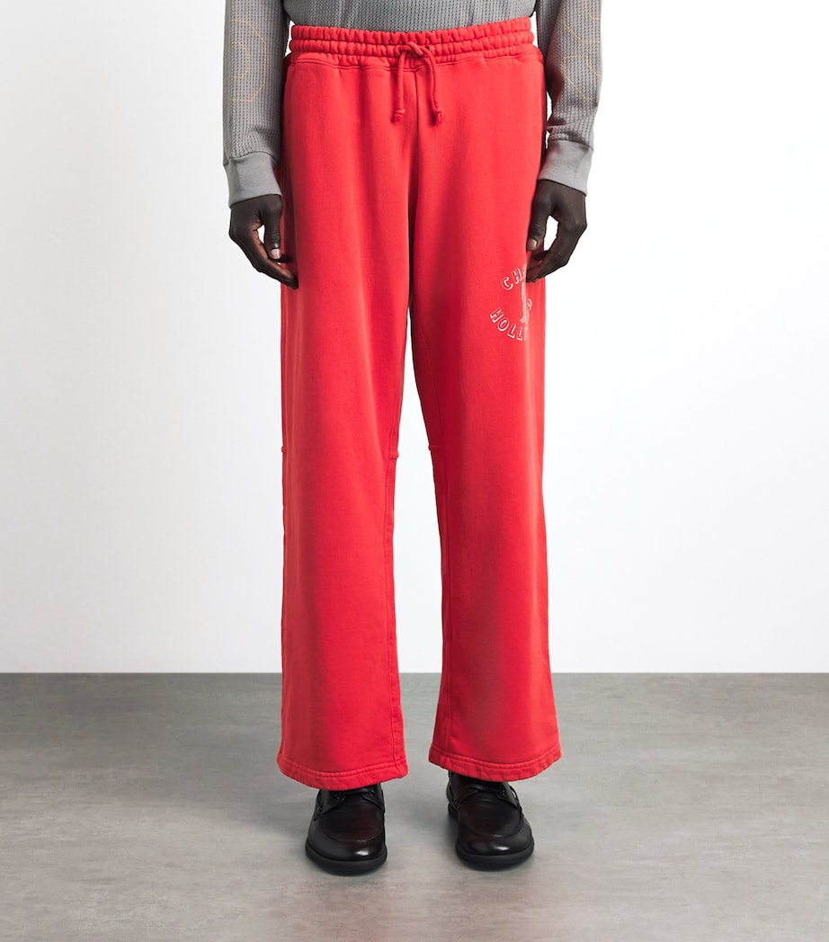 Cherry Los Angeles Mens Hollywood Parachute Straight Sweatpants Tomato Image 4