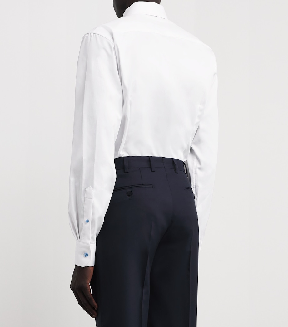 Signature Twill Contemporary Fit Shirt WHITE Image 4