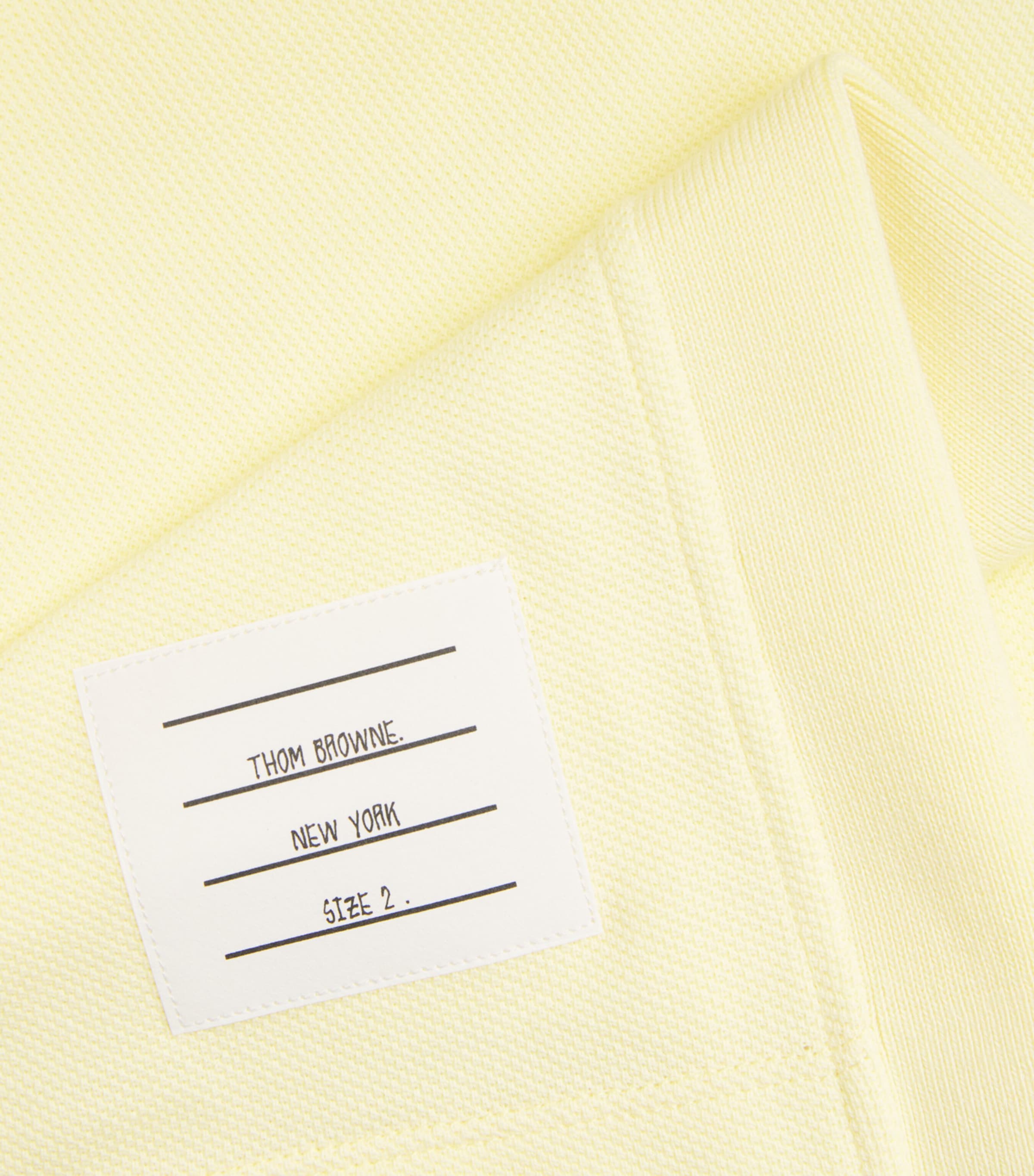 Thom Browne Mens Cotton 4-Bar T-Shirt Yellow Image 1