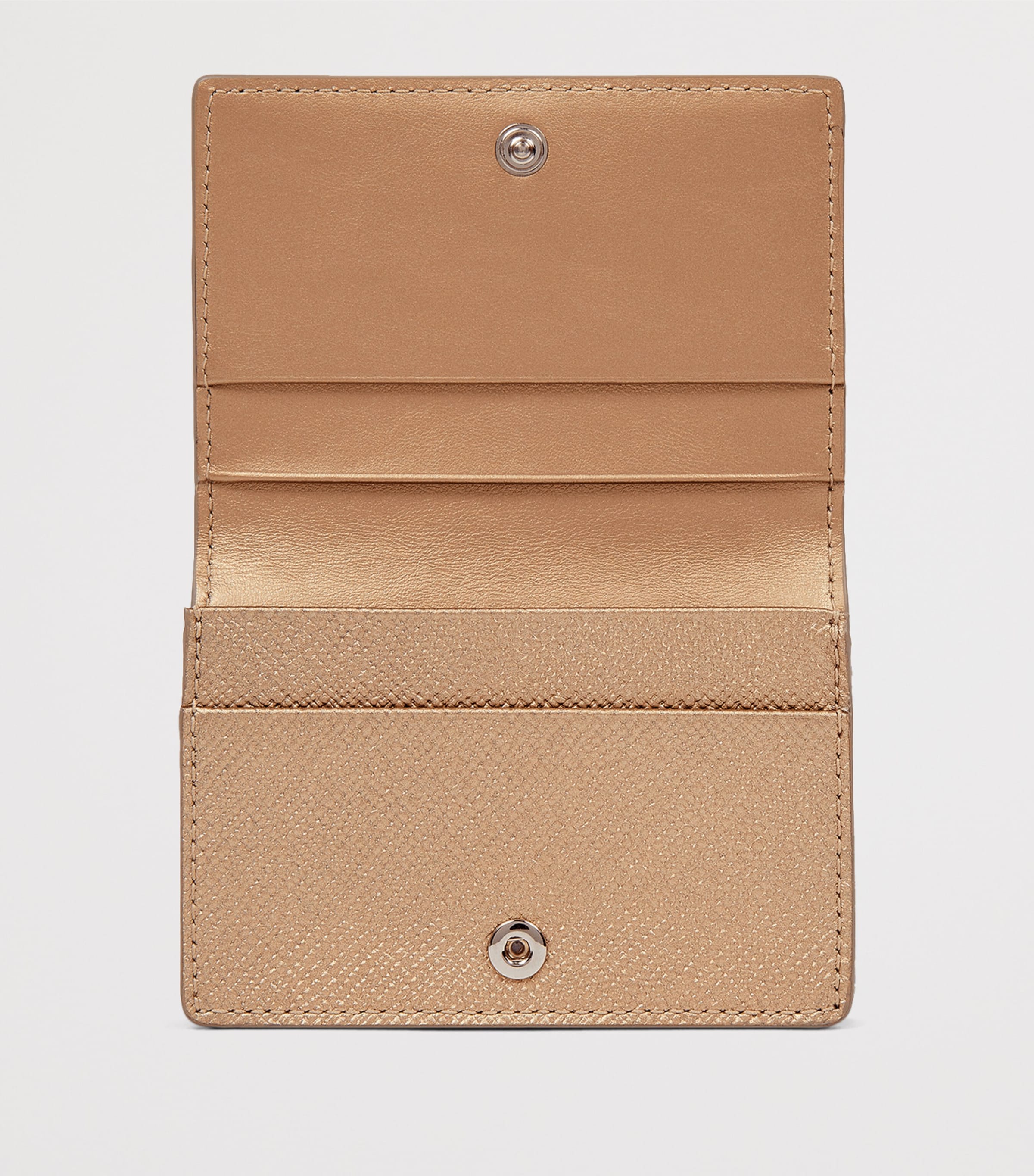 Panama Leather Folded Card Holder BRONZE Image 2