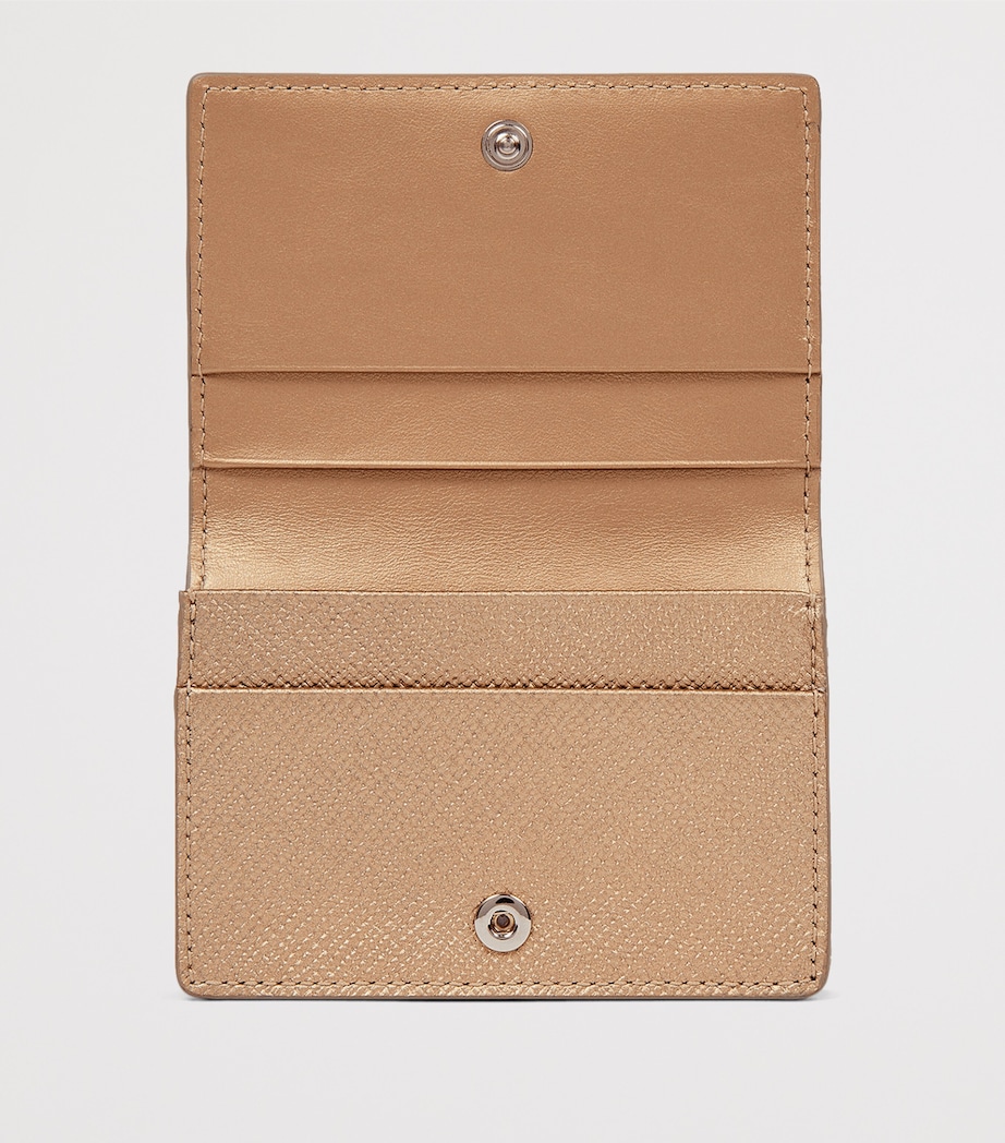 Panama Leather Folded Card Holder BRONZE Image 2
