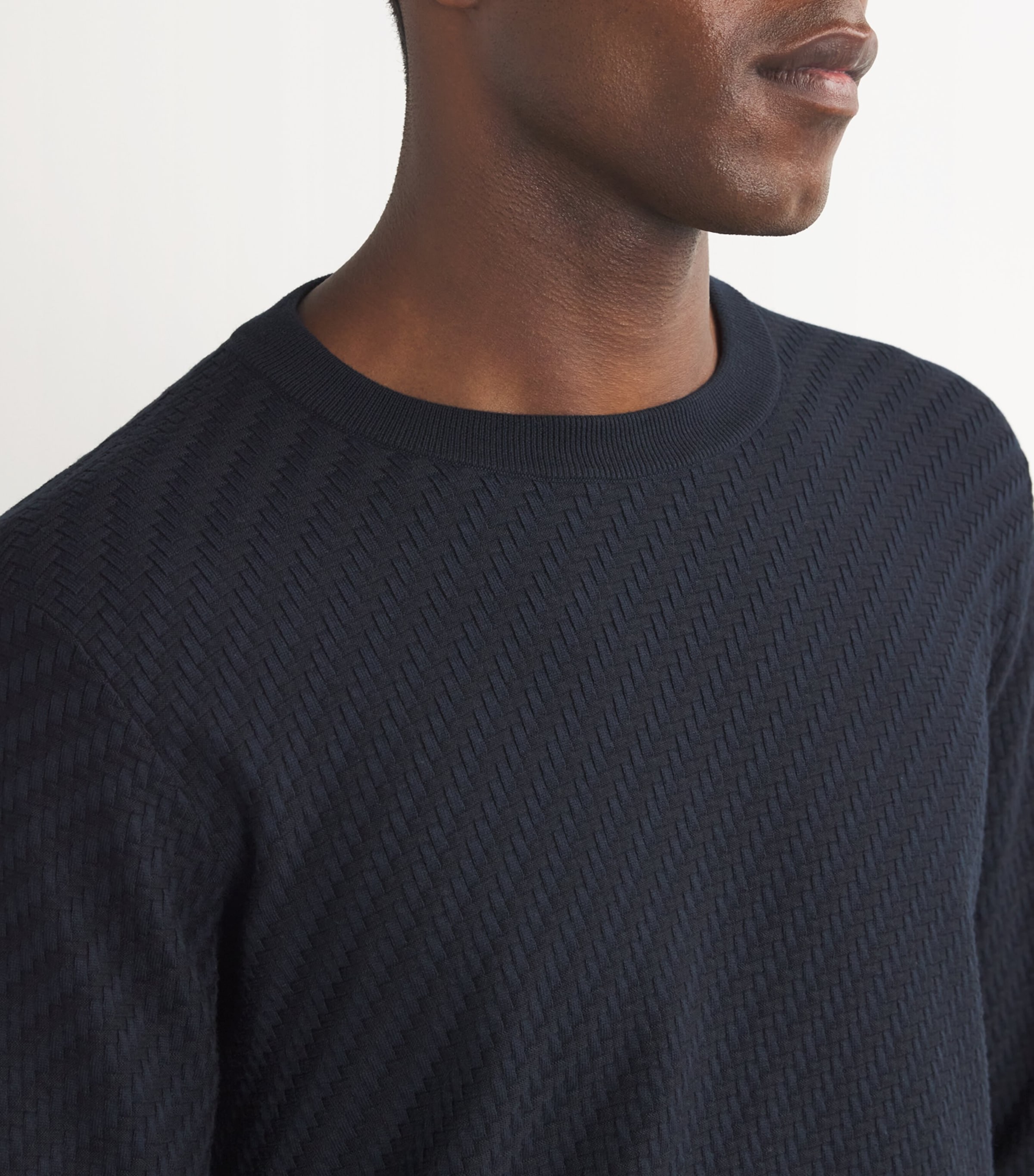 Brioni Blue Cotton-Silk-Cashmere Sweater | Harrods US