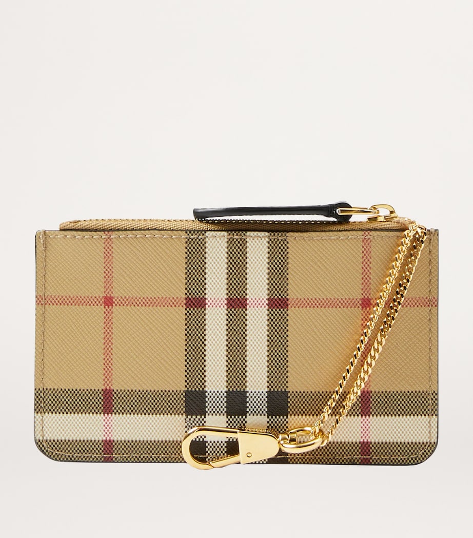 Burberry Check Coin Case Archive Beige Image 3