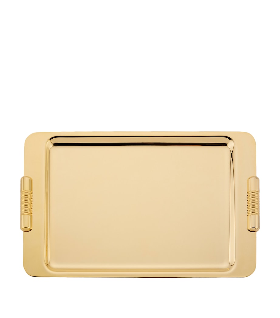 Large Cylinder Gold-Plated Tray GOLD Image 2