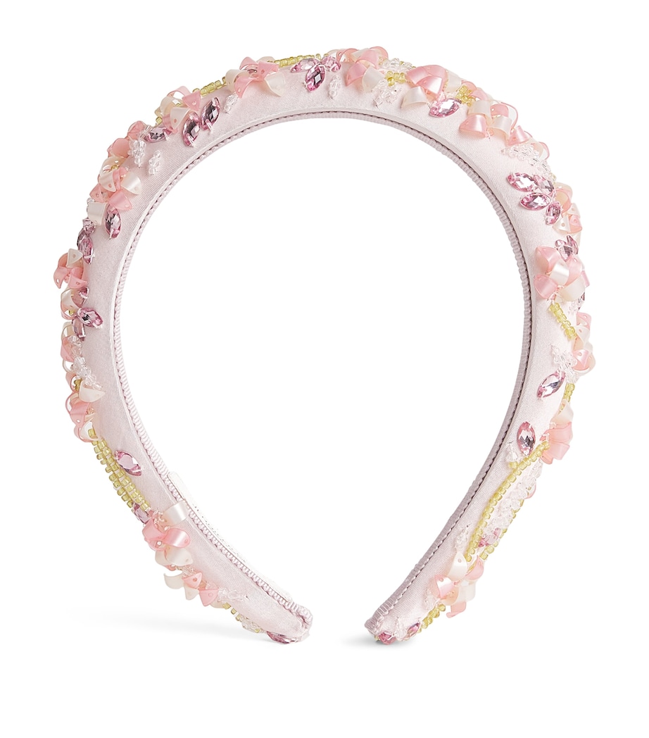 Oleander Embellished Headband BLUSH Image 1