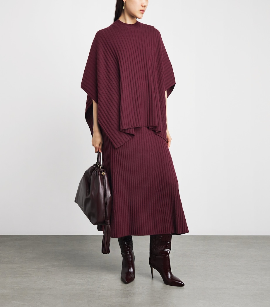 Gabriela Hearst Womens Merino Wool-Cashmere Meier Knit Dress Bdx Bordeaux Image 2
