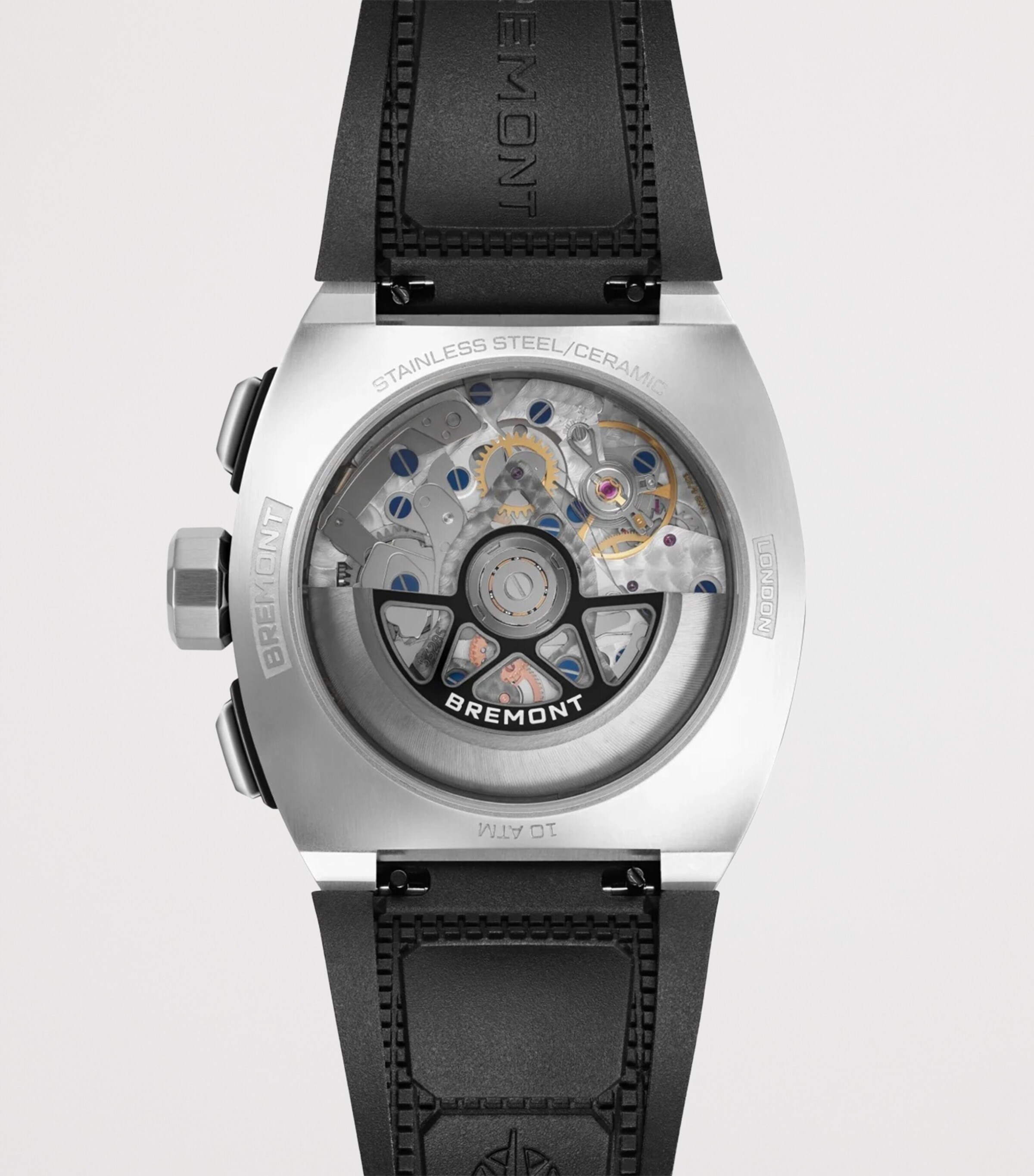 Bremont Stainless Steel Supernova Chronograph Watch 41mm Black Image 2