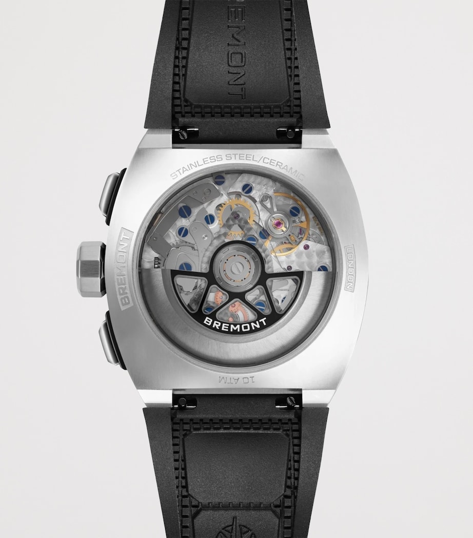 Bremont Stainless Steel Supernova Chronograph Watch 41mm Black Image 2