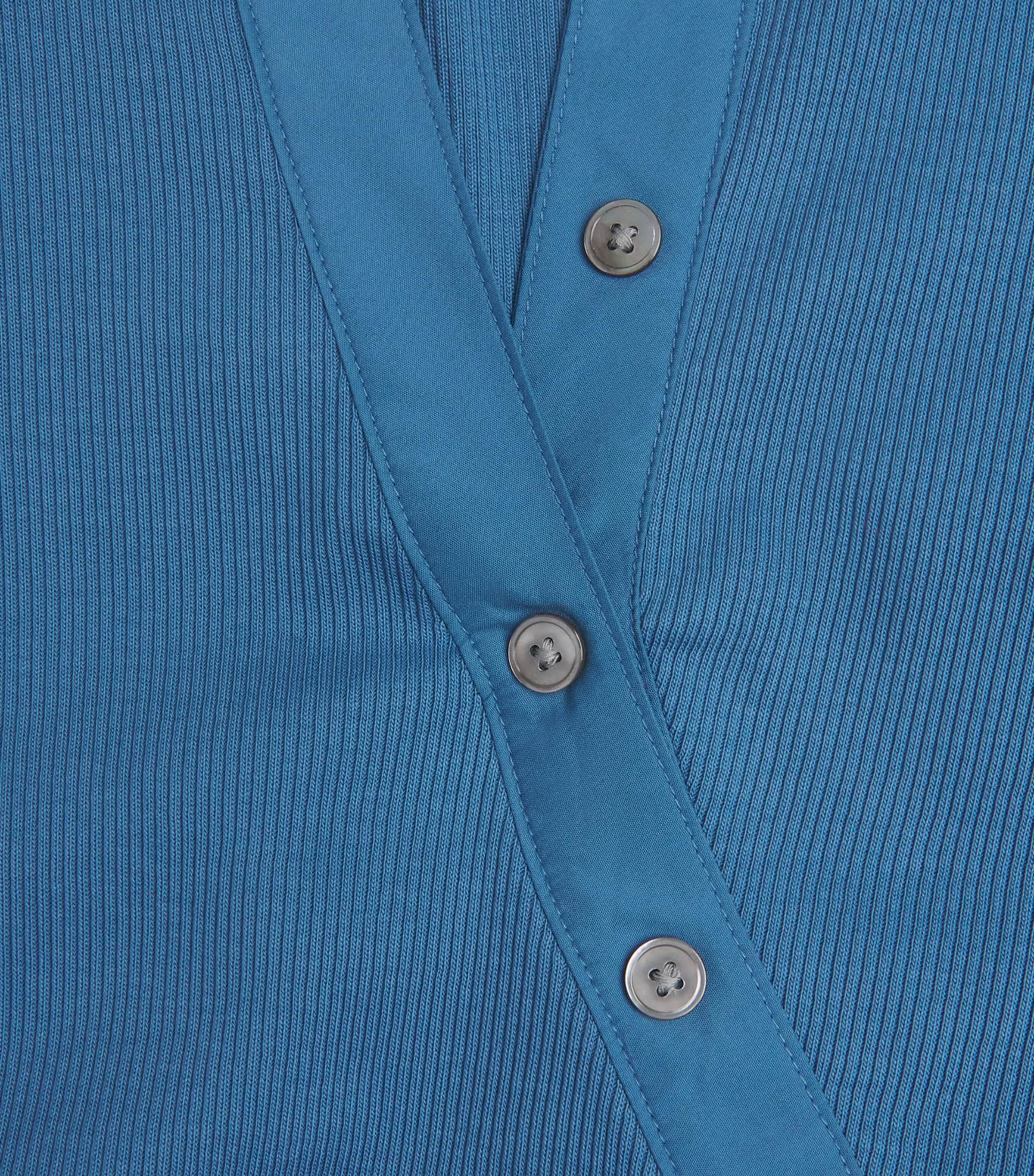 Asymmetric Button-Down Brenner Top B1365 BLUE COAST Image 6