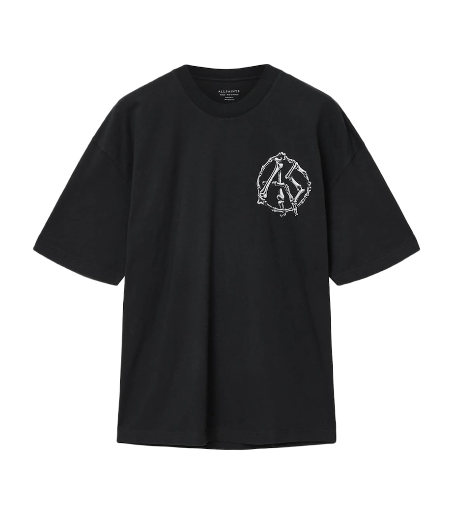 Oversized Organic Cotton Anatomica T-Shirt WASHED BLACK Image 1