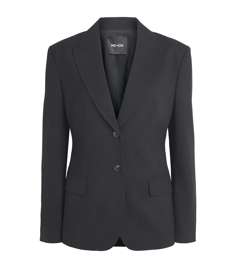 ME+EM Womens Sharp Contour Blazer Black Image 1