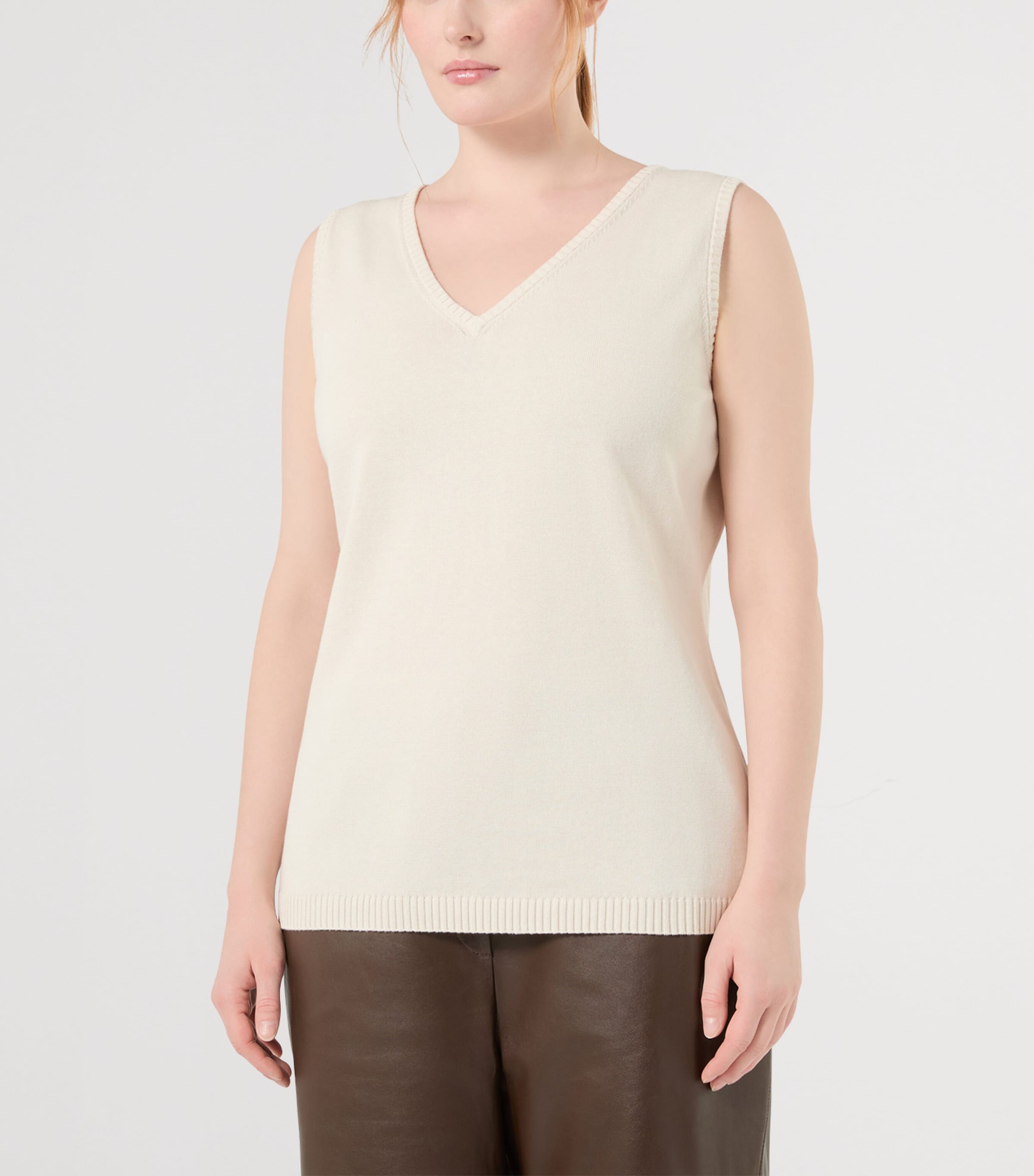 Marina Rinaldi Womens Cotton Sequin Cardigan White Image 5