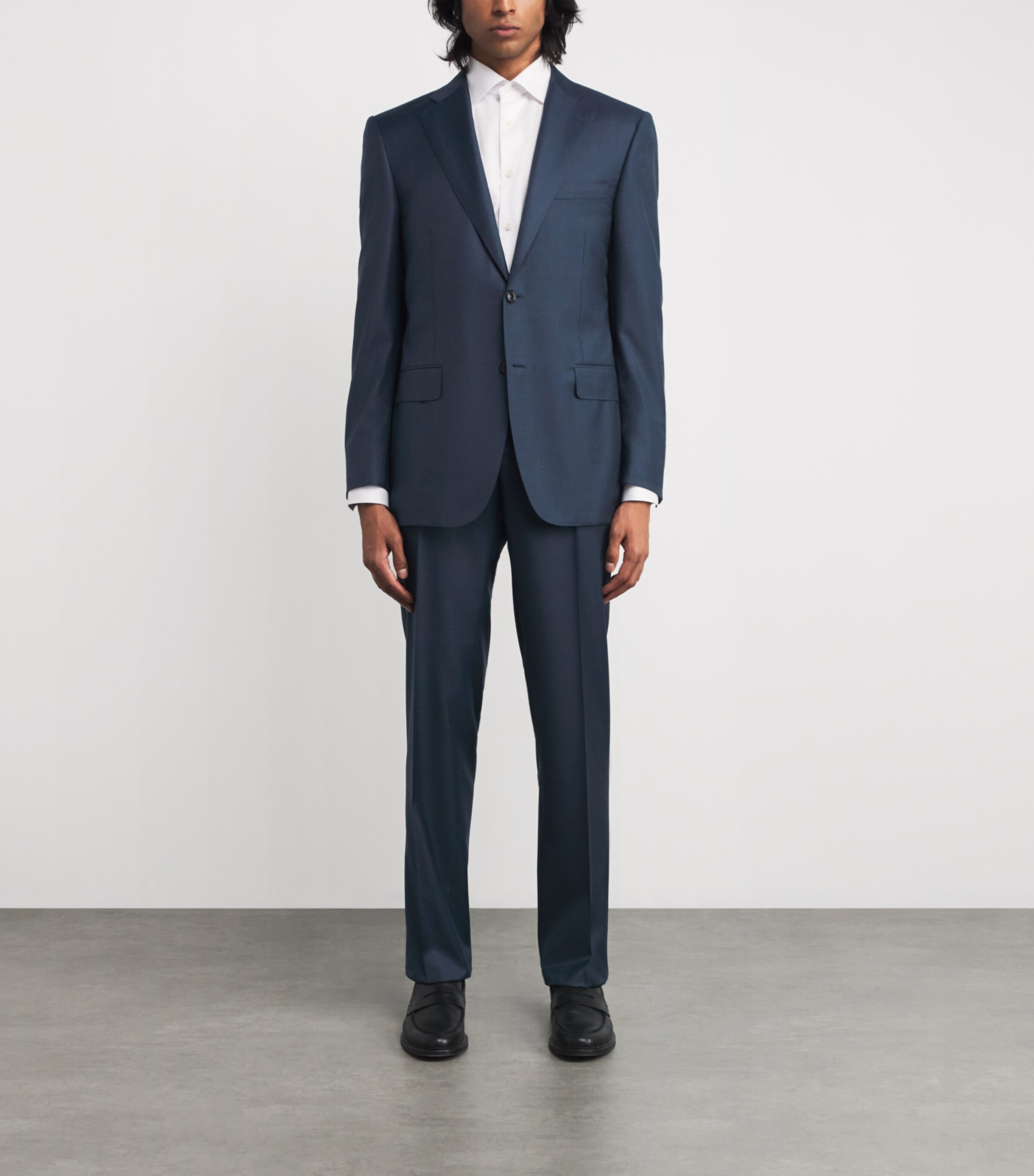 Canali Mens Wool Check 2-Piece Suit Image 3