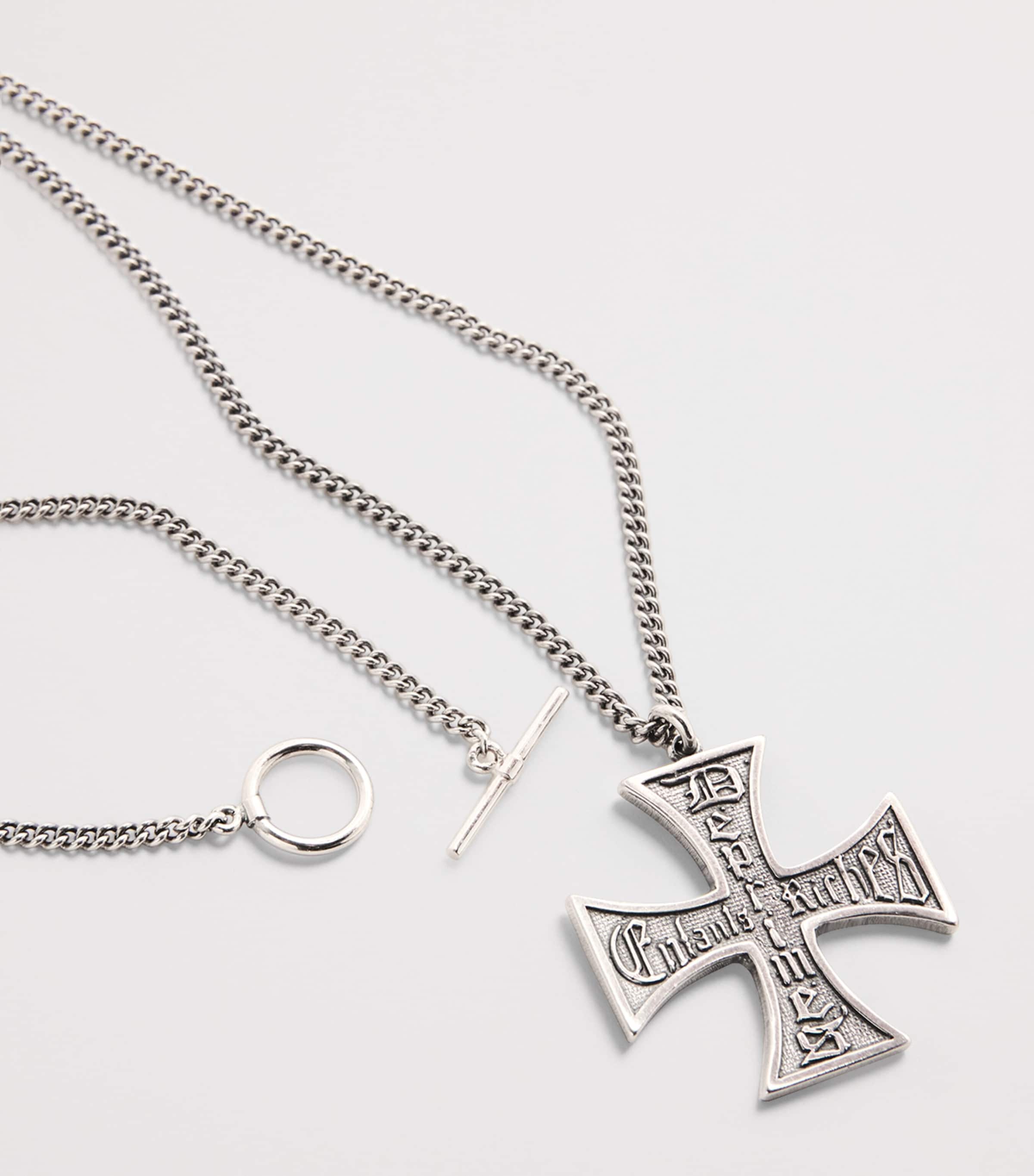 Enfants Riches Déprimés Sterling Silver Cross Necklace