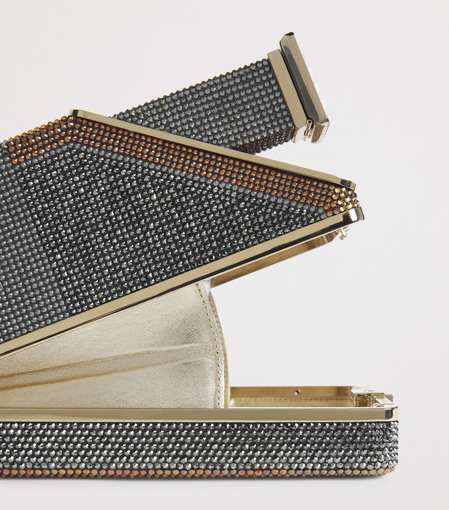 Crystal-Embellished Image Clutch Bag SLSMT SLVR LI SI MLT Image 6