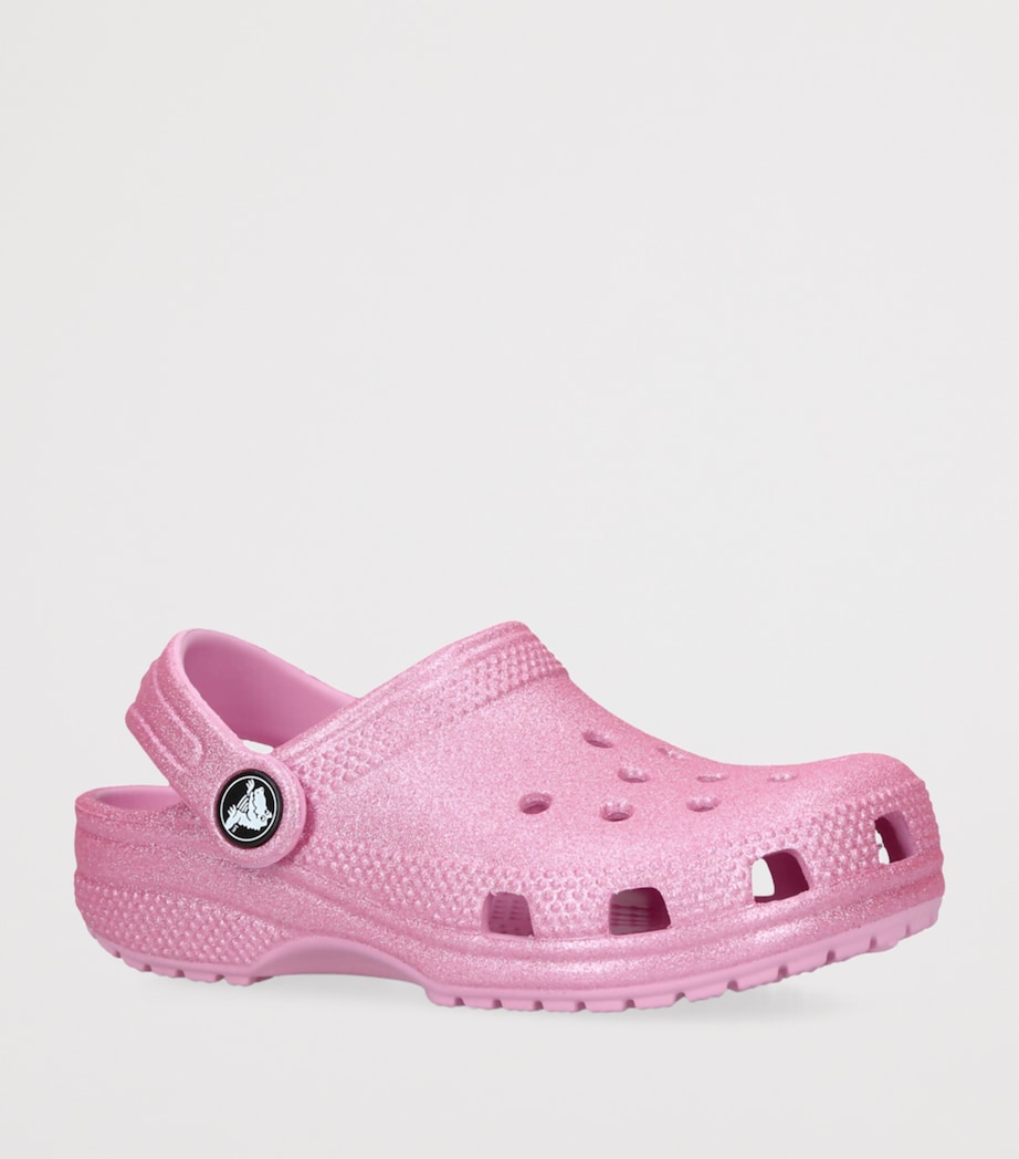 CROCS KIDS Glitter Classic Clogs Pink Image 2