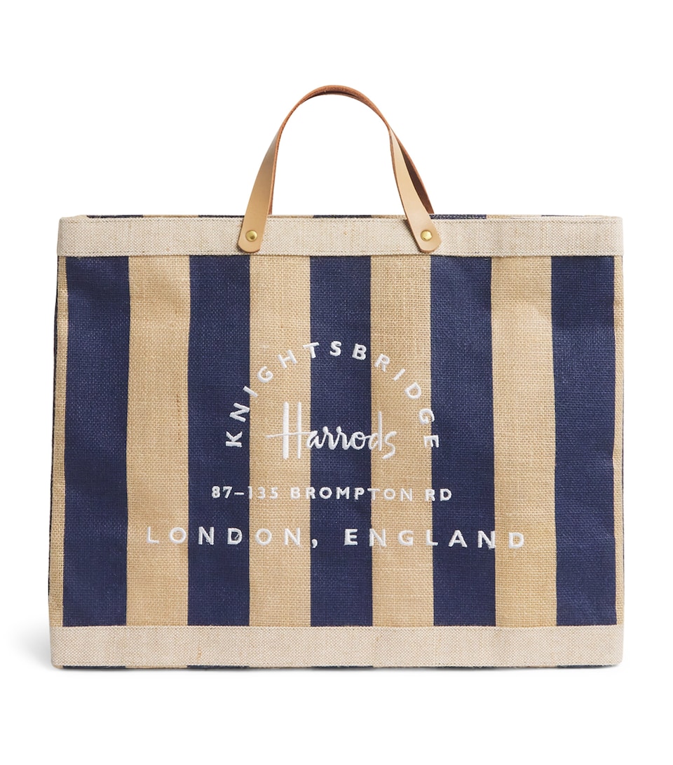 Large Canvas Stripe Knightsbridge Shopper Bag
