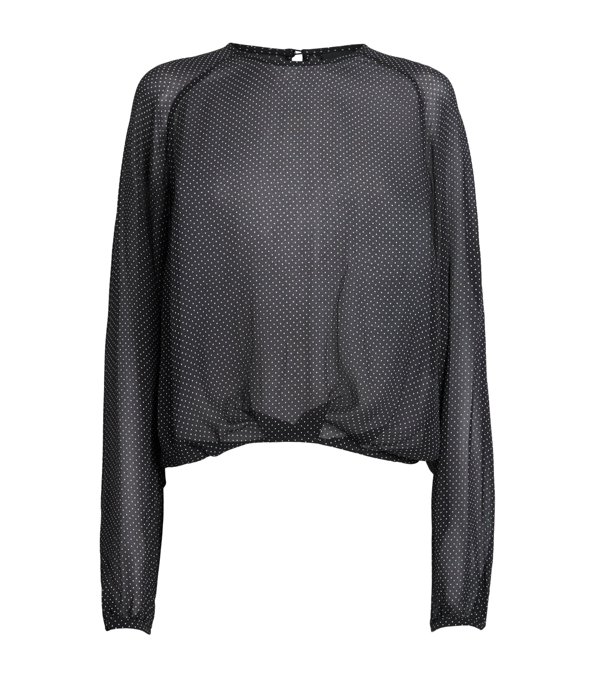 Herskind Womens Sheer Polka Dot Caterina Blouse Polka Image 1
