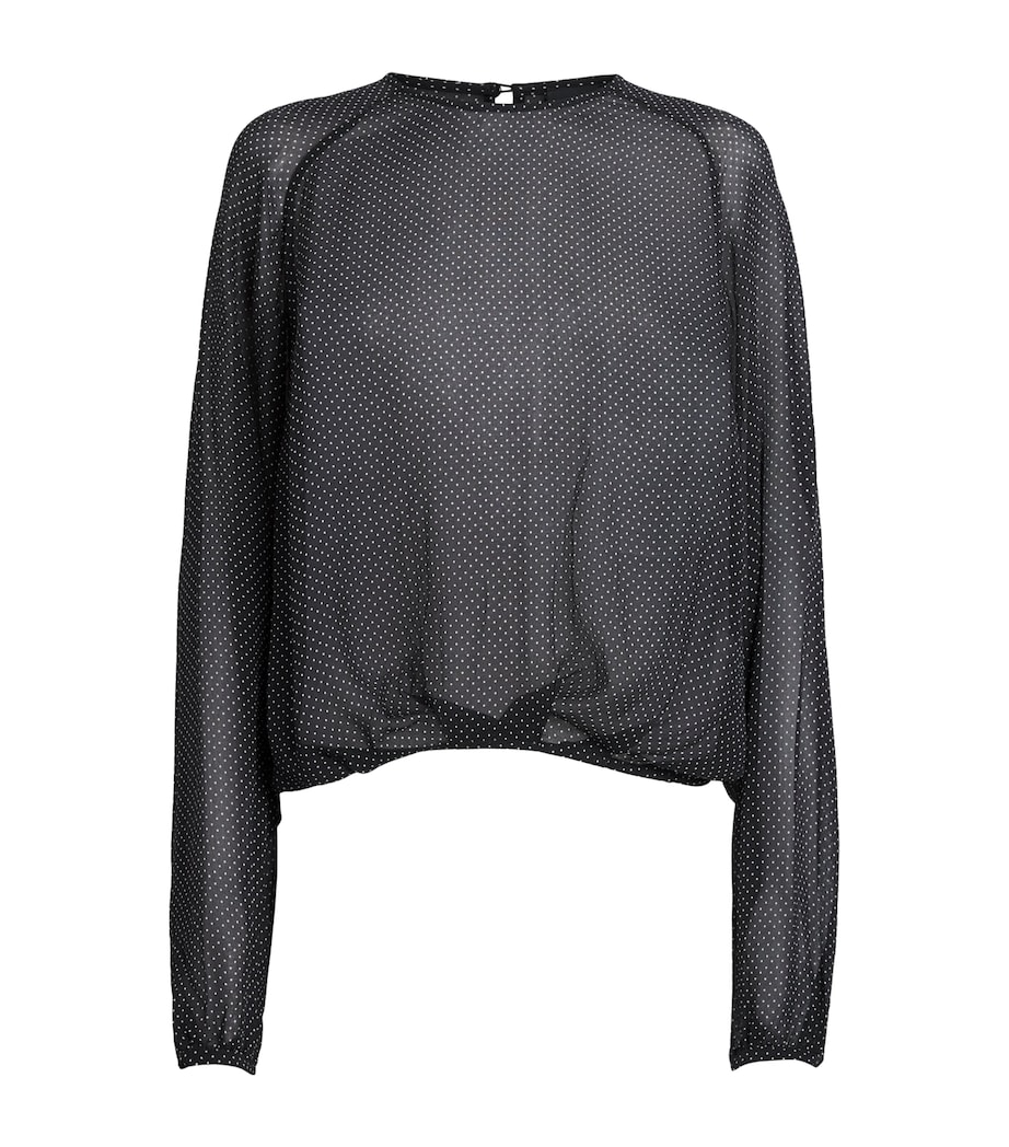 Herskind Womens Sheer Polka Dot Caterina Blouse Polka Image 1
