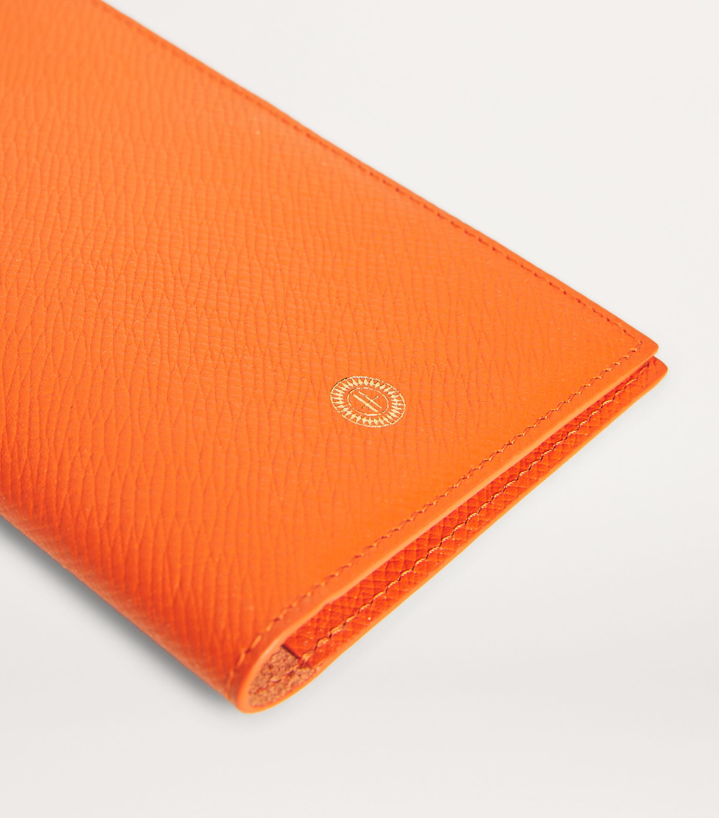 Harrods Leather Passport Holder Orange Image 7