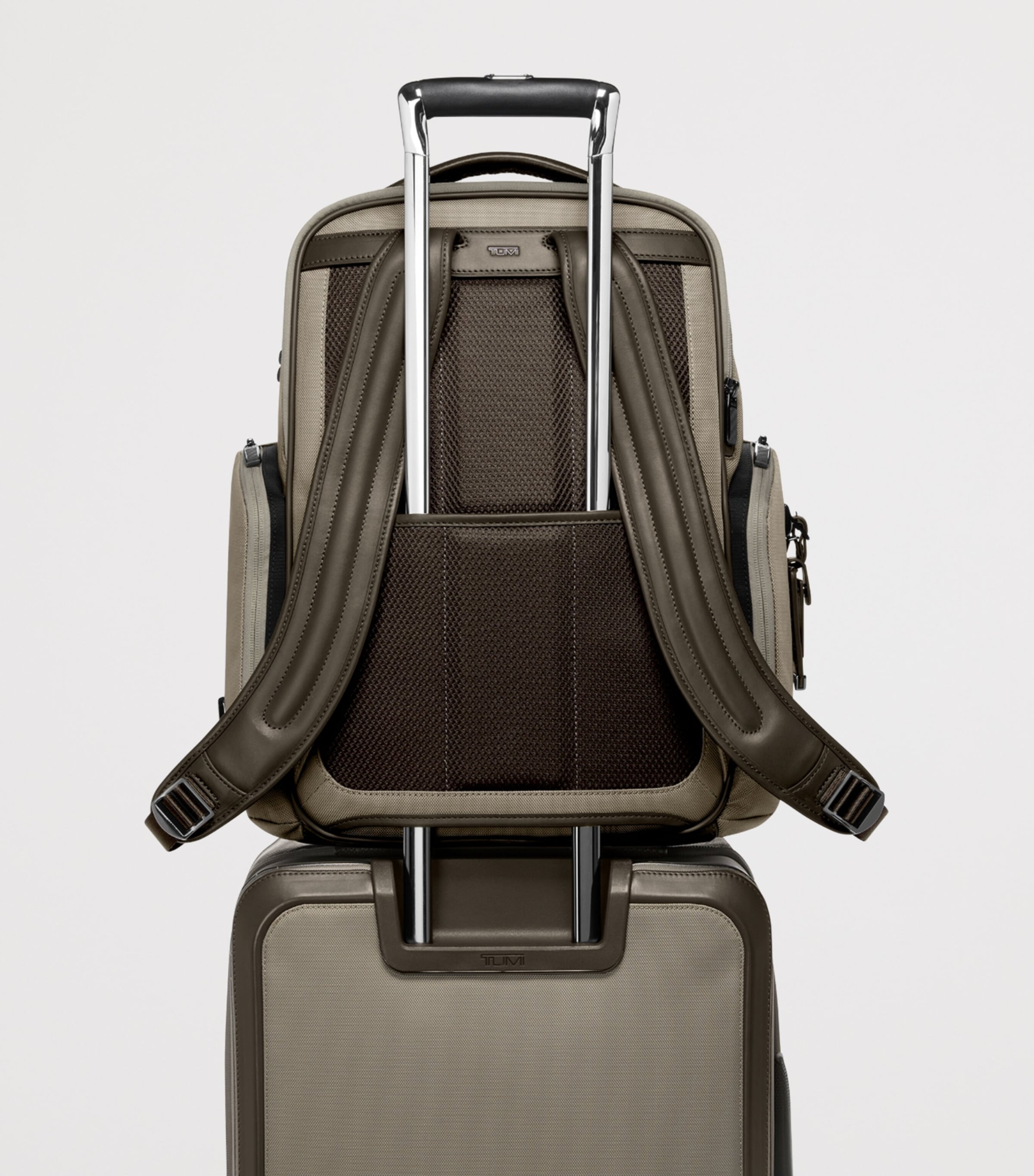 Tumi Large Arrivé Barker Backpack Taupe Image 5