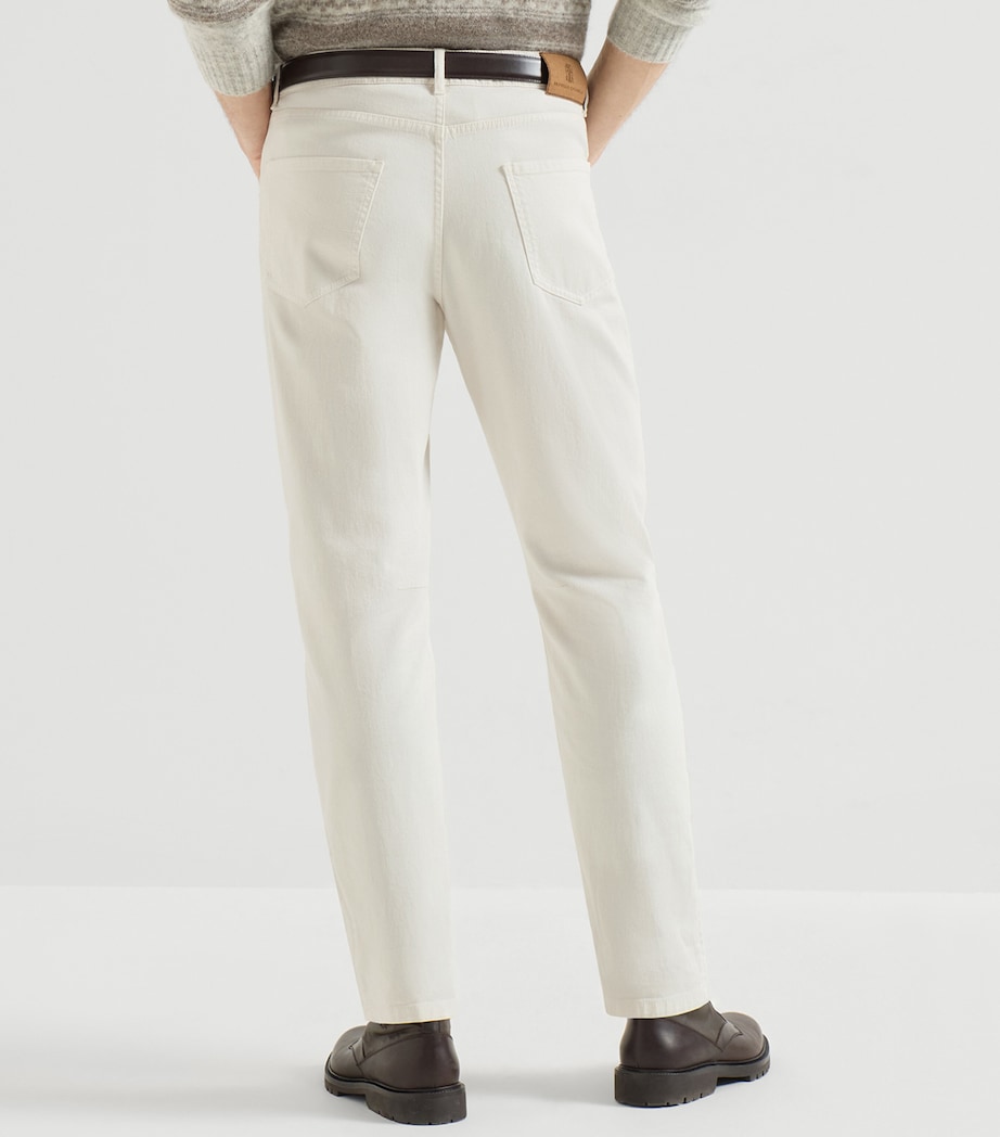 Brunello Cucinelli Mens Comfort Denim Five-Pocket Trousers Image 5