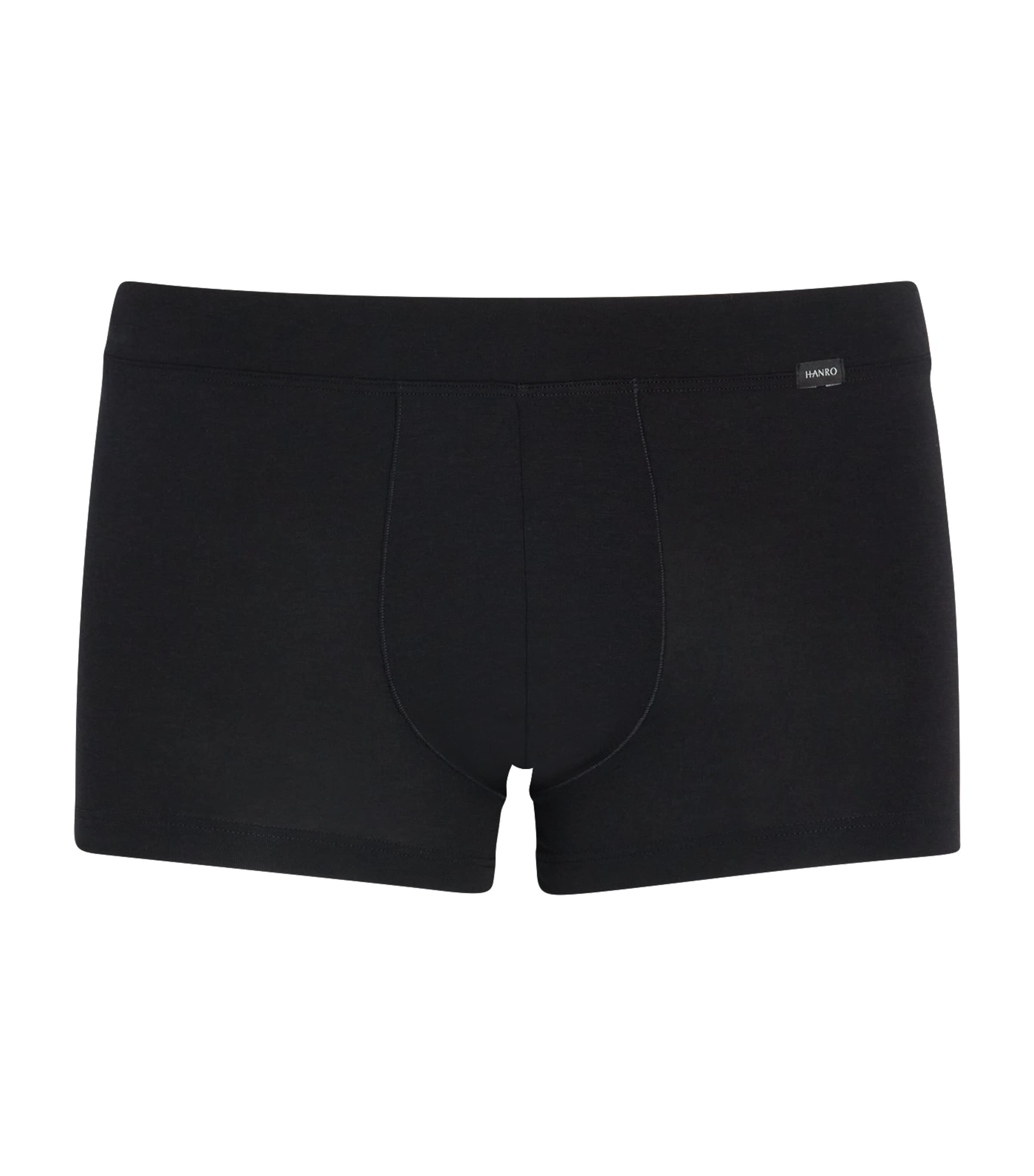 Hanro Natural Function Tencel And Cotton Boxer Brief In Black