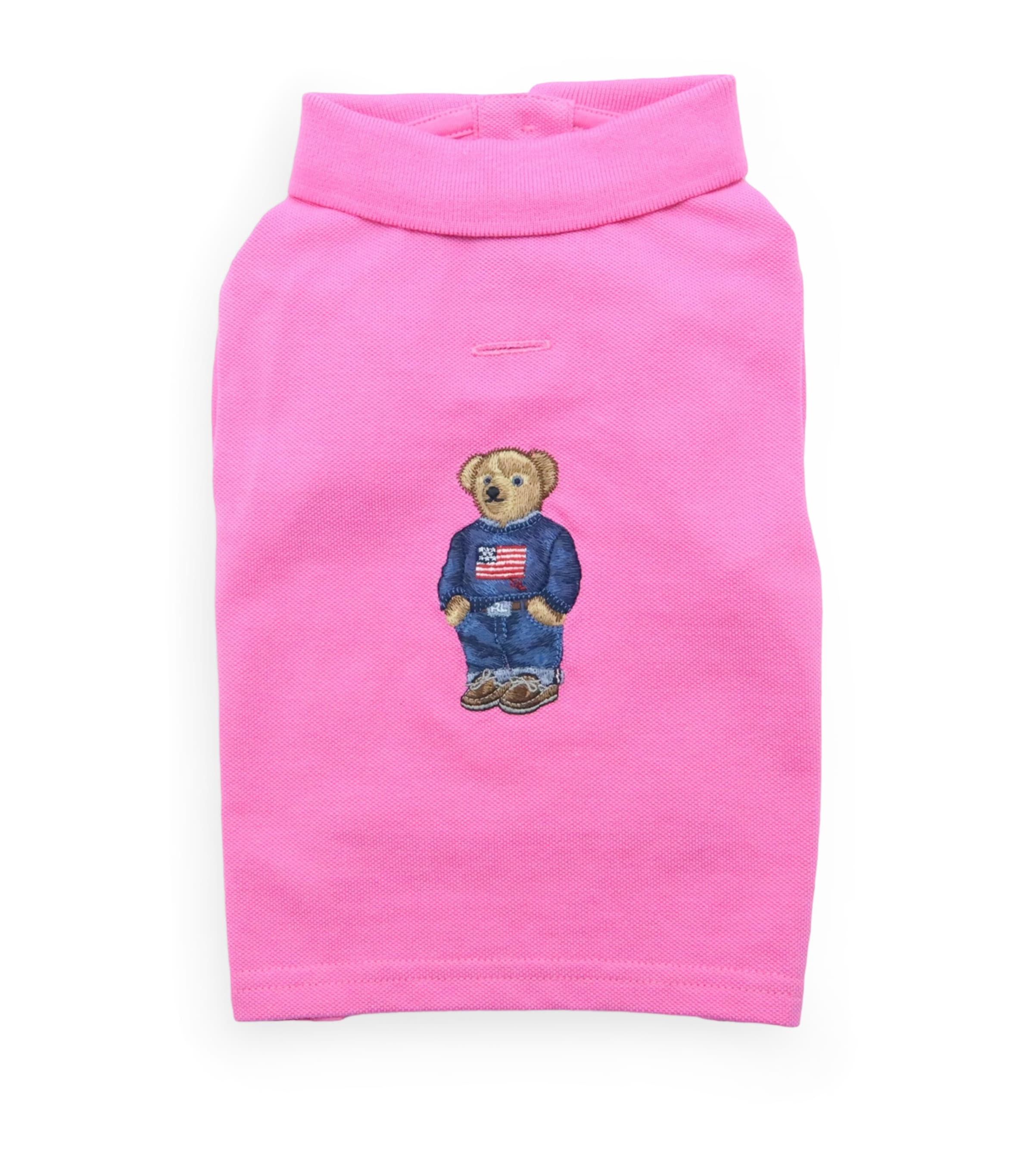 Cotton Polo Bear Dog Shirt (S) BAJA PINK Image 1