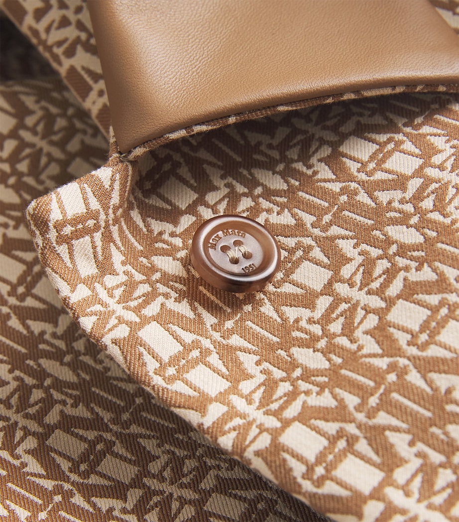 Cotton Monogram Jacket CAMEL Image 5