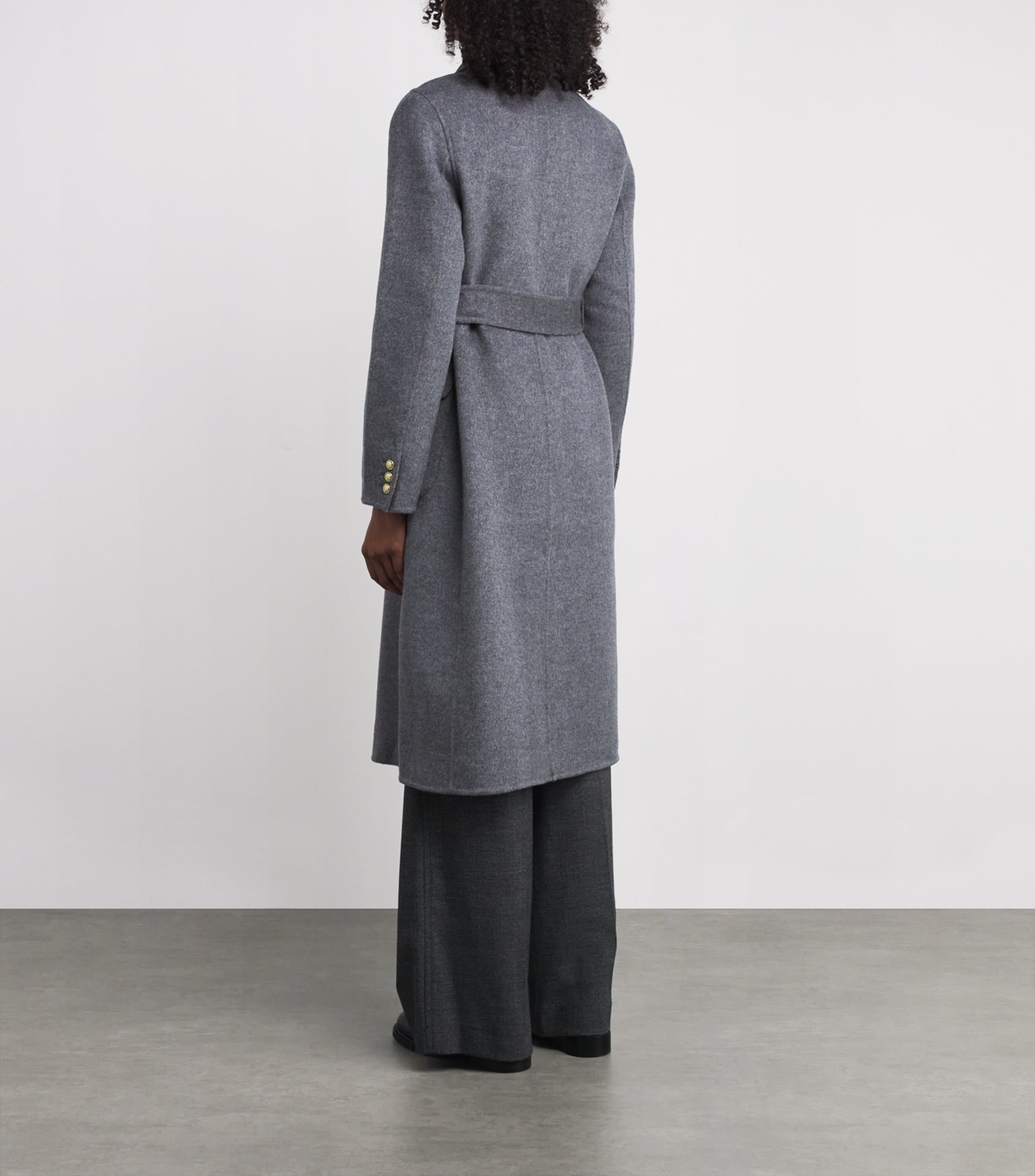 Wool-Blend Double-Faced Coat GREY Image 4