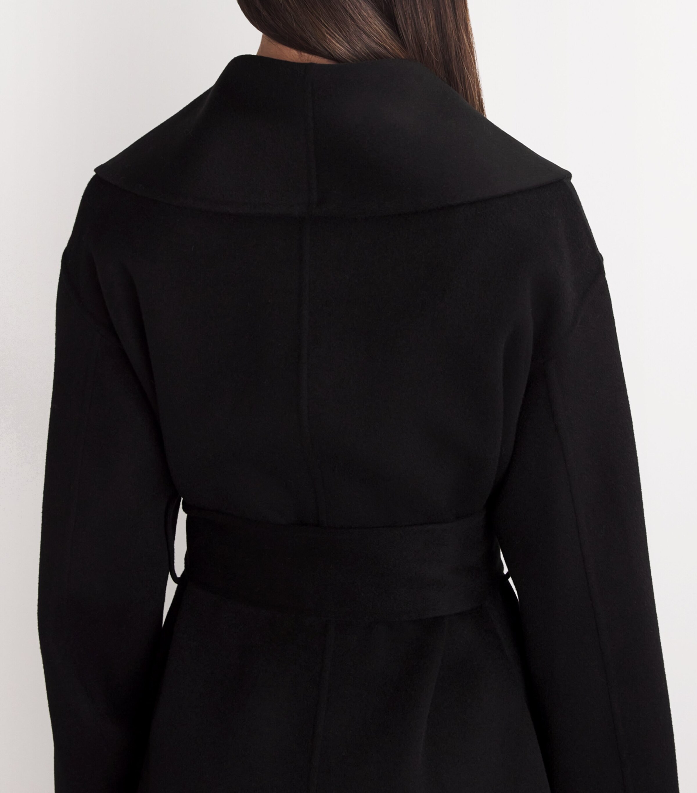 Wool-Cashmere Wrap Coat BLACK Image 4