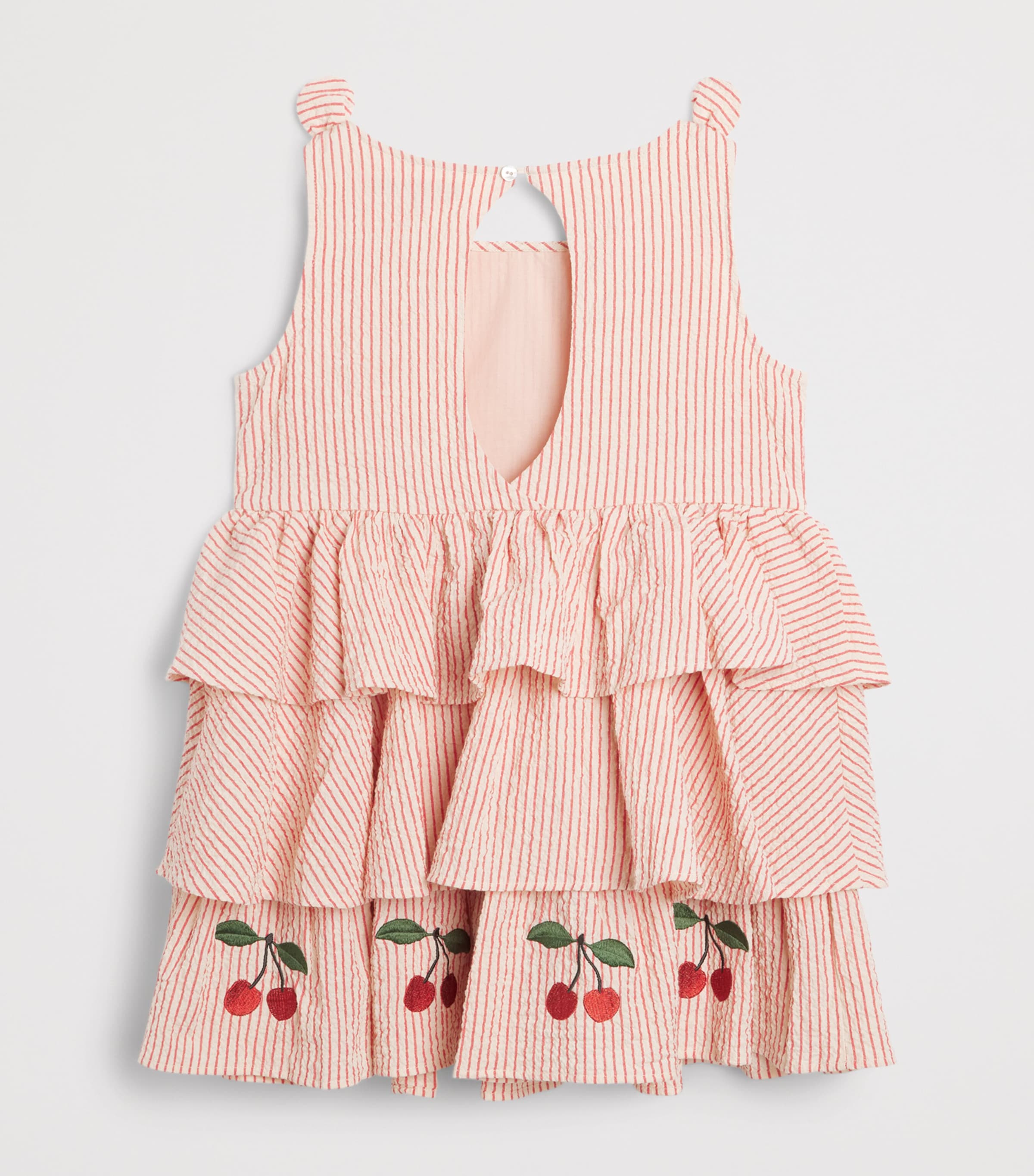 KONGES SLOJD Seersucker Stripe Ellie Dress (18 Months - 10 Years) Amour Image 2