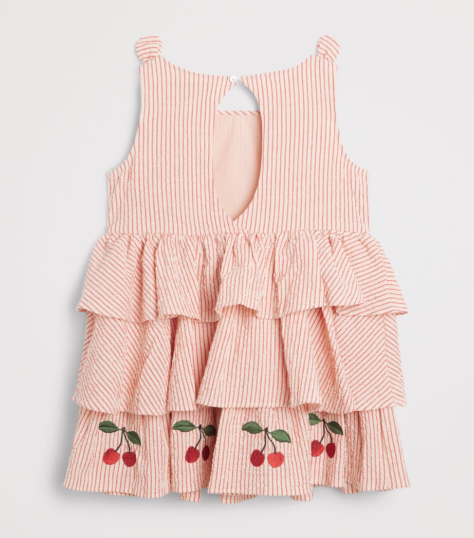 KONGES SLOJD Seersucker Stripe Ellie Dress (18 Months - 10 Years) Amour Image 2
