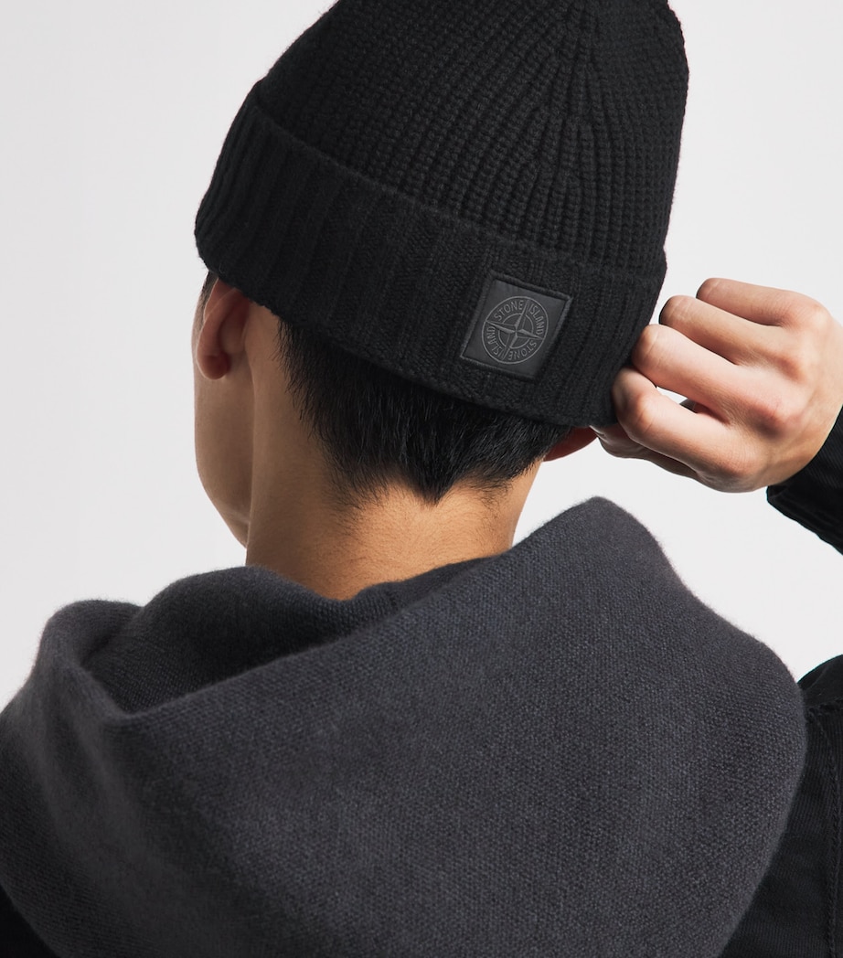 Stone Island GHOST PIECE Cashmere Beanie Image 2