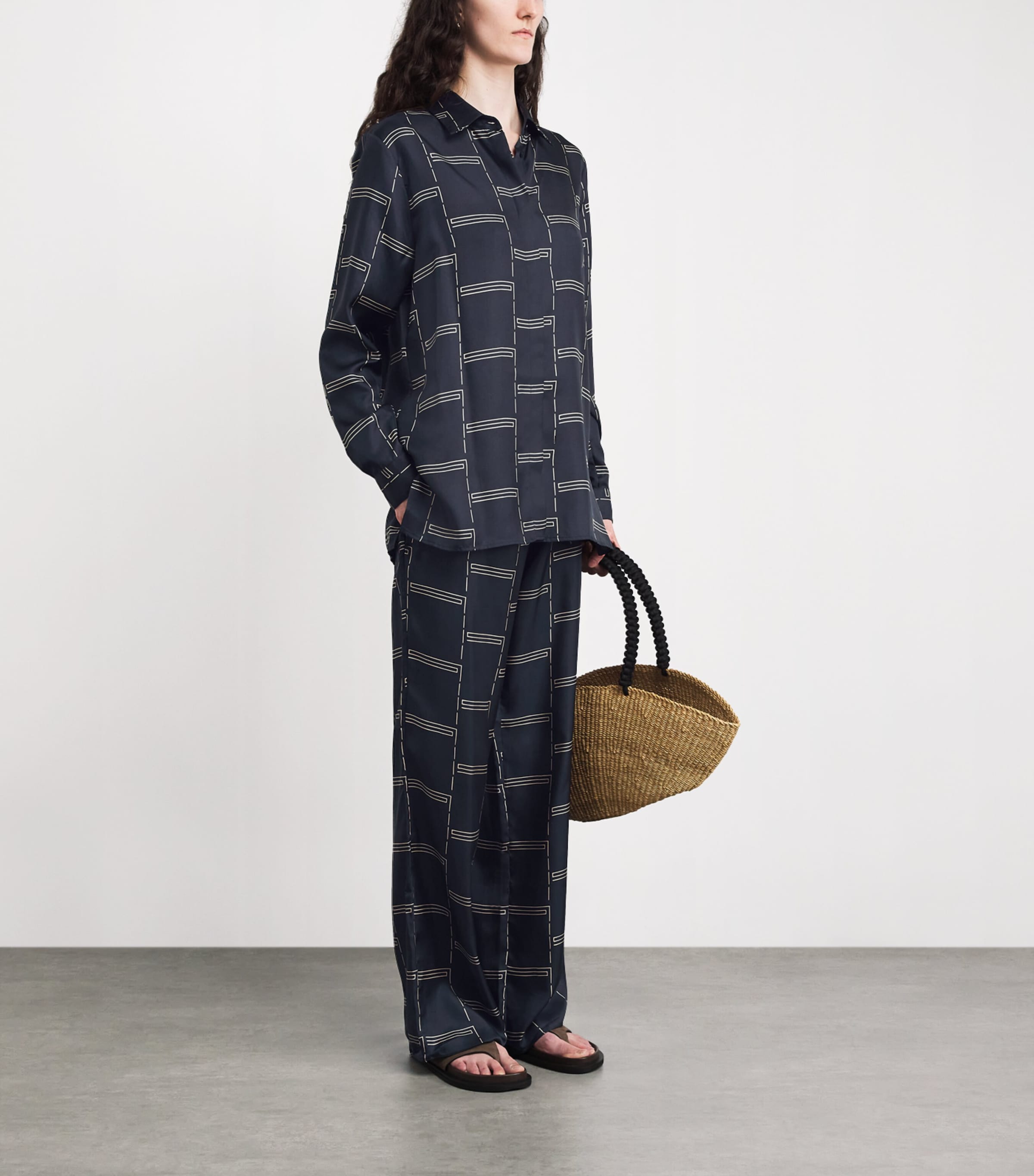 Silk Twill Trousers BAMBOO Image 2