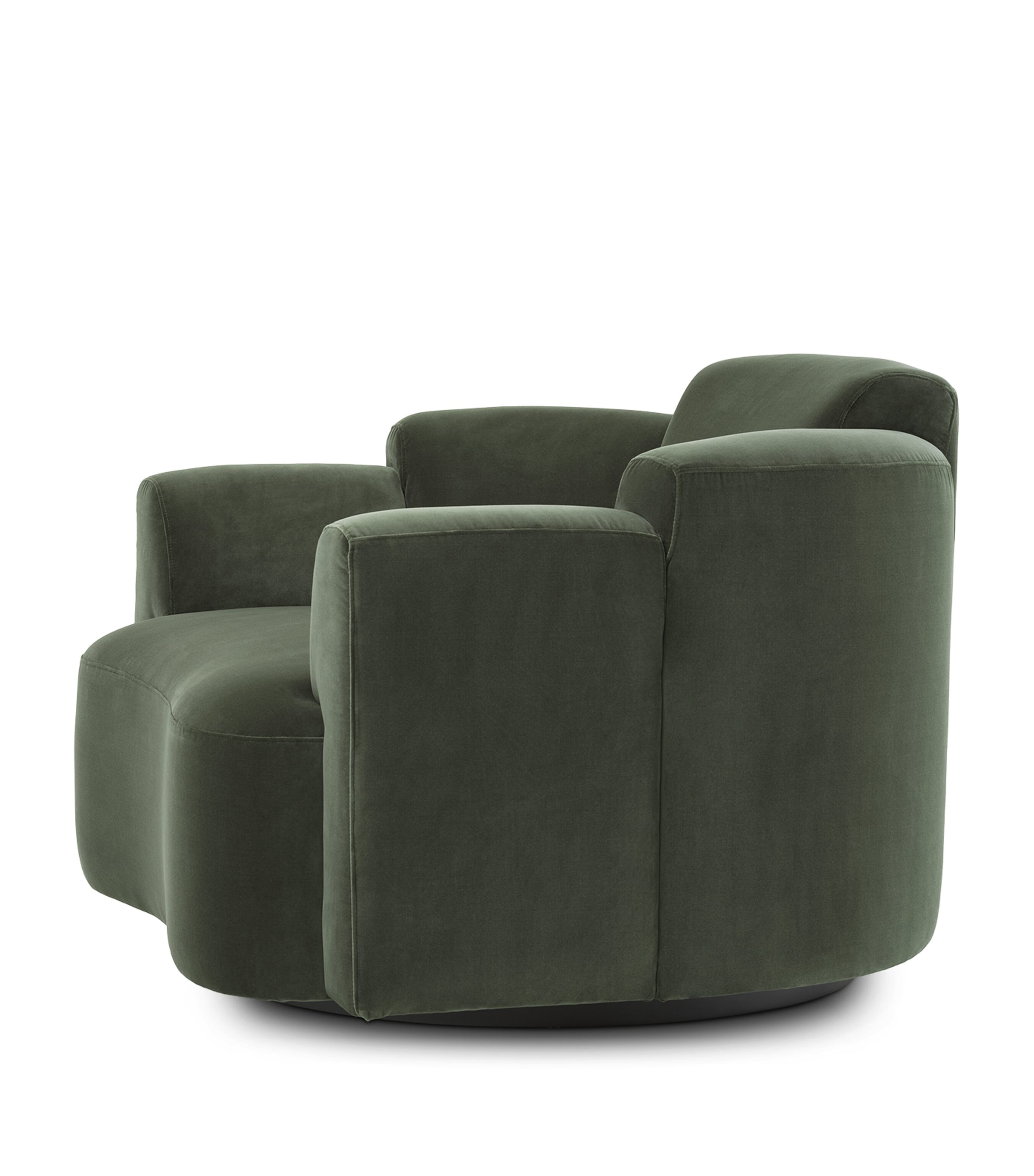 Eichholtz Velvet Marbella Swivel Chair Green Image 5