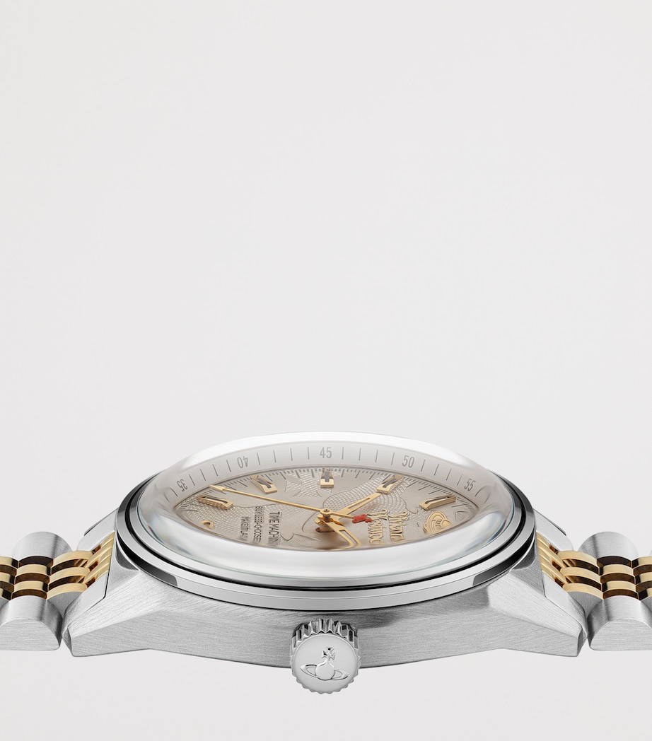 Vivienne Westwood Stainless Steel Lady Sydenham Watch 39mm Gry Gld Image 3