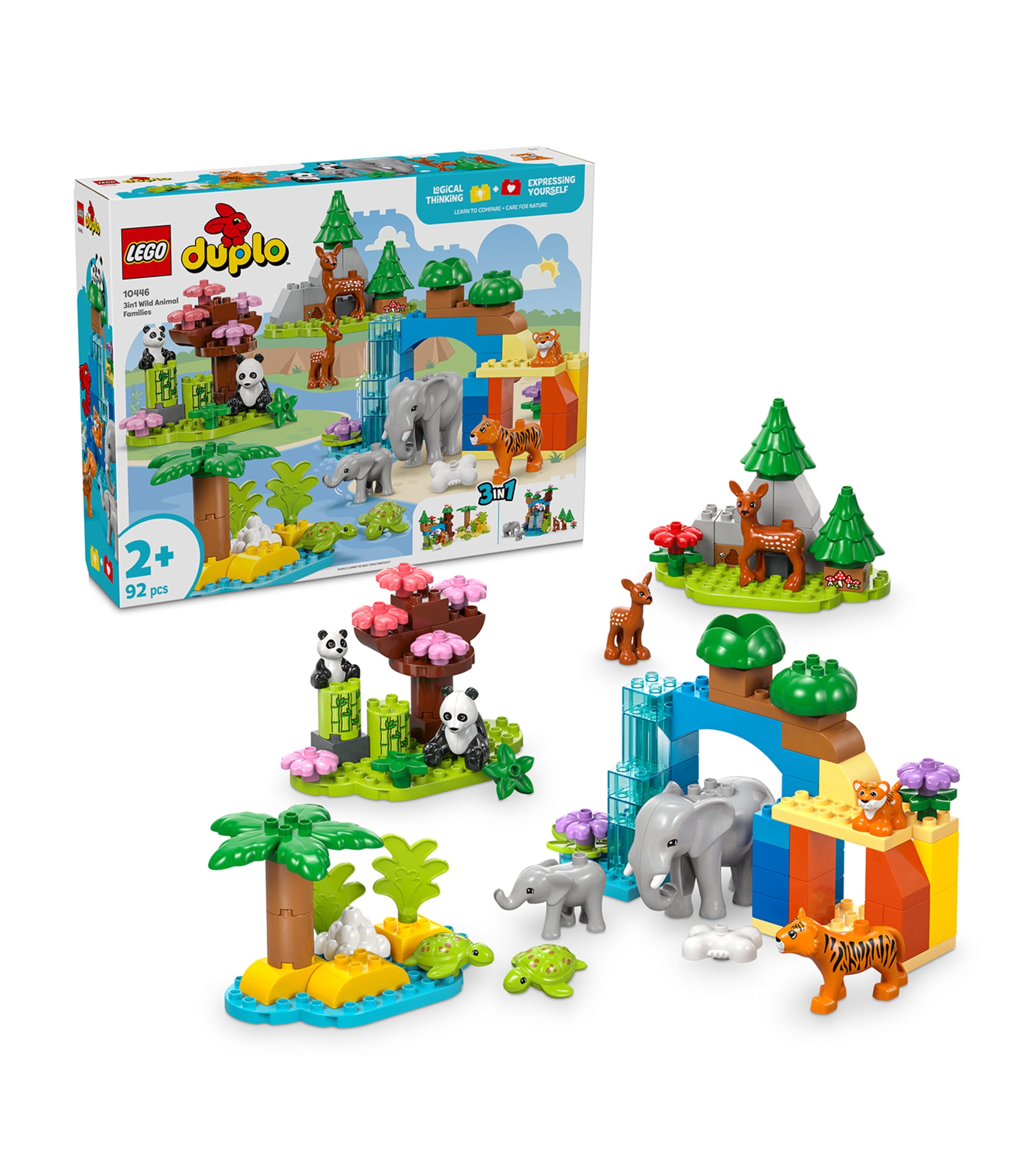 DUPLO 3 In 1 Wild Animal Families Toy 10446 MULTI Image 2