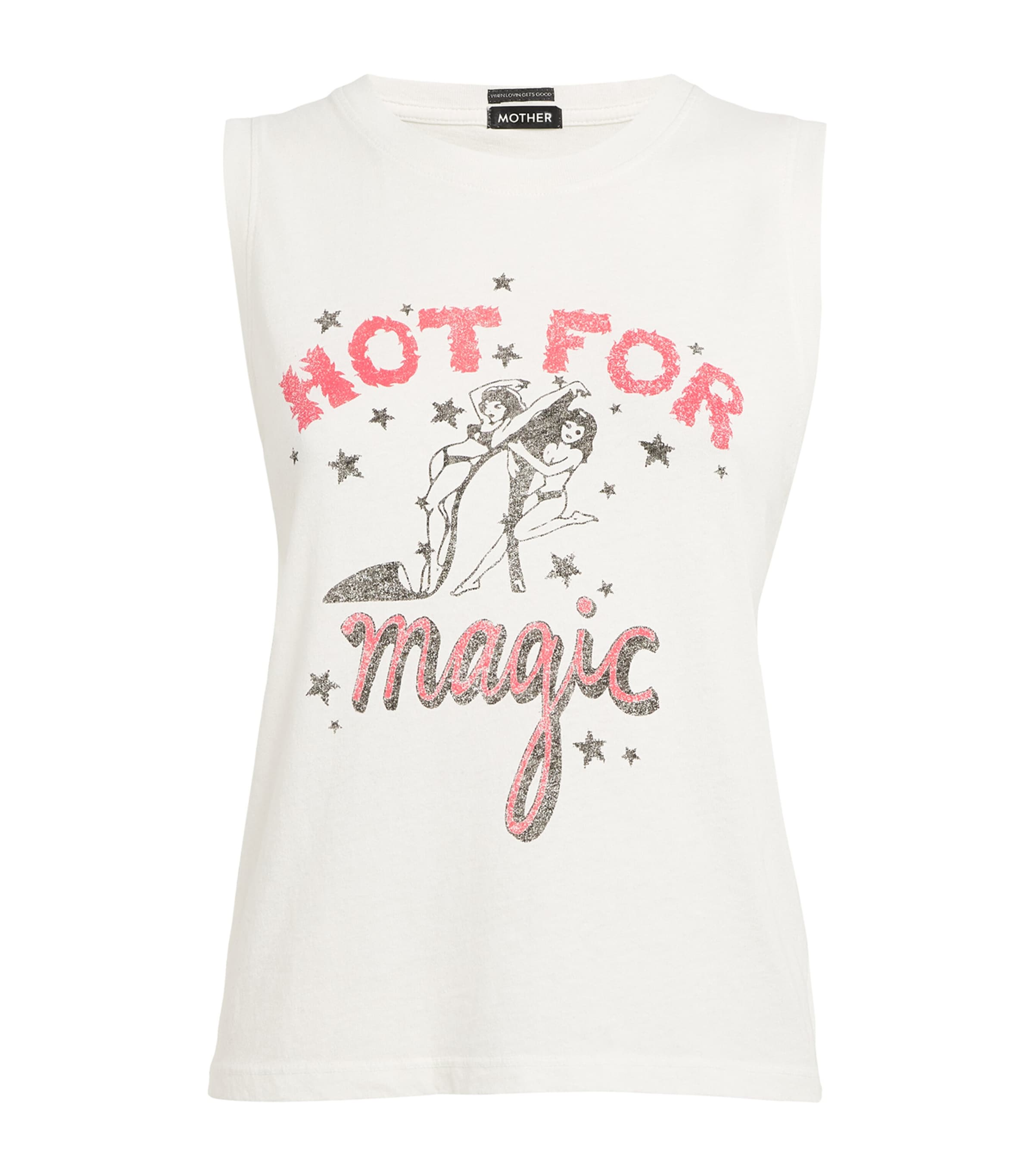 Mother The Strong And Silent Type Tank Top In White