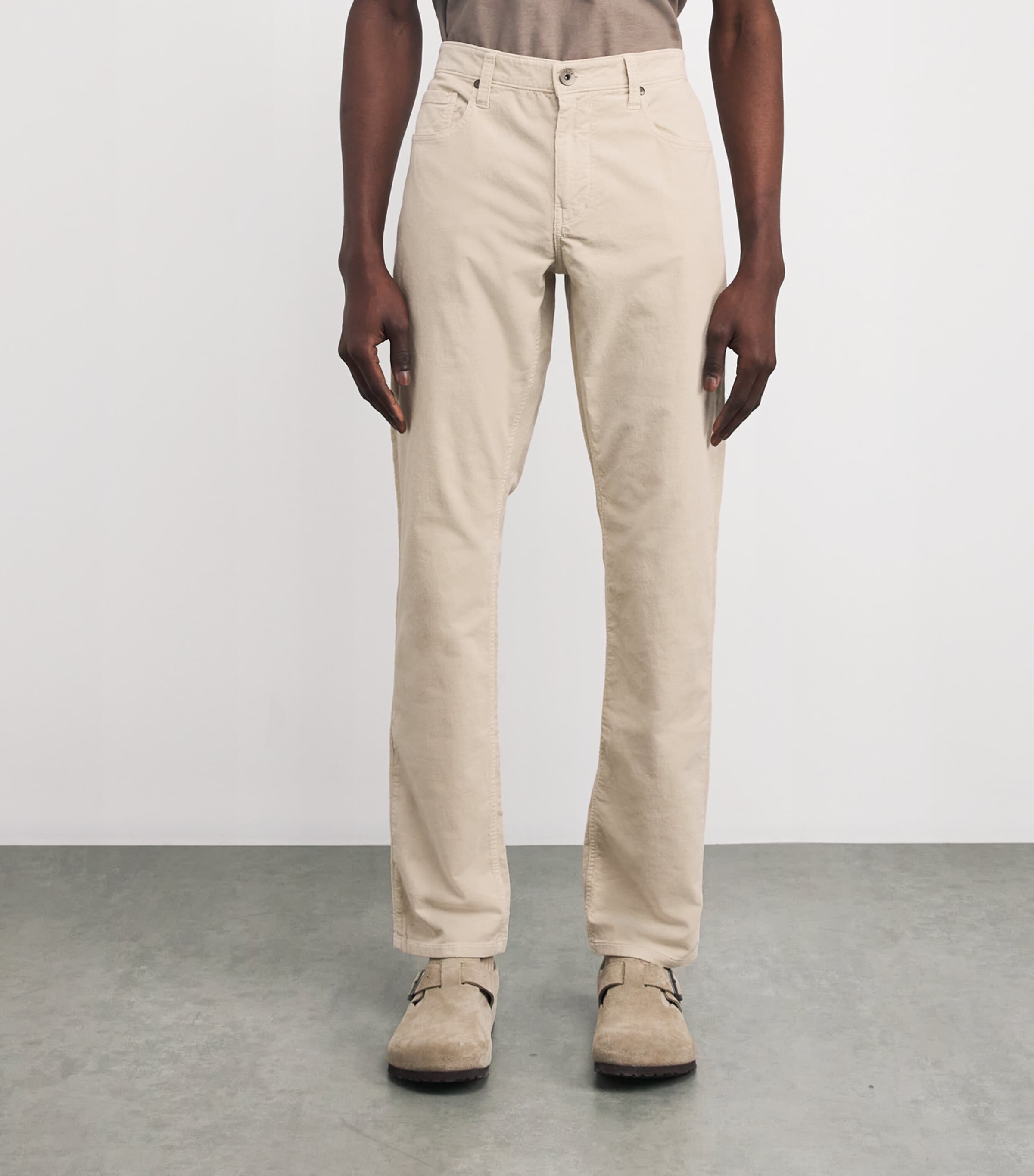 Corduroy Federal Slim-Straight Jeans IVORY CREAM CORDUROY Image 3