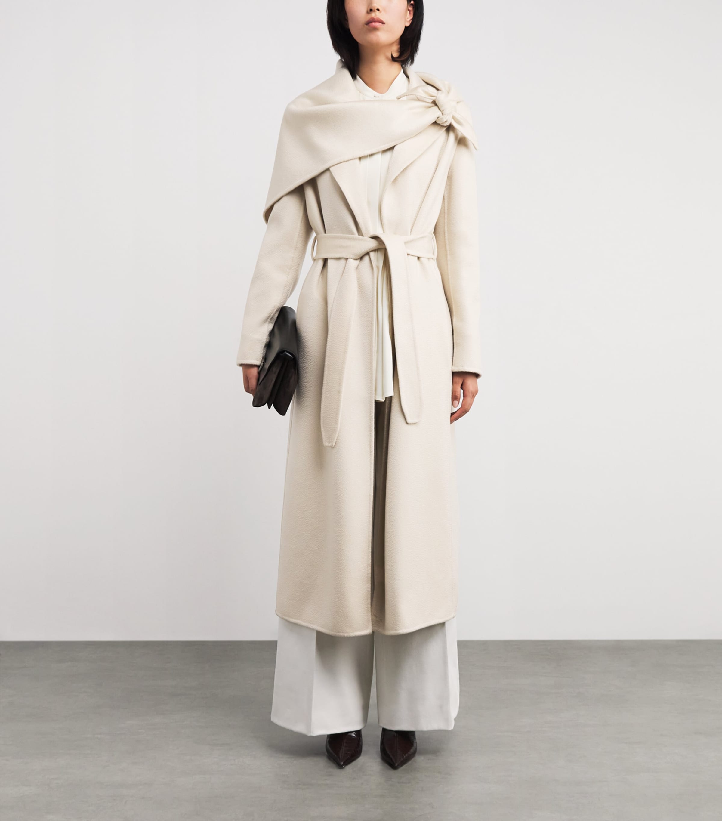 Cashmere Claudie Wrap Coat 9900 Image 2